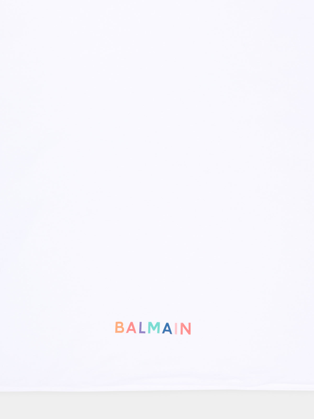 Coperta bianca per neonati con logo,Balmain Kids,BX0550 Z3278 100MC