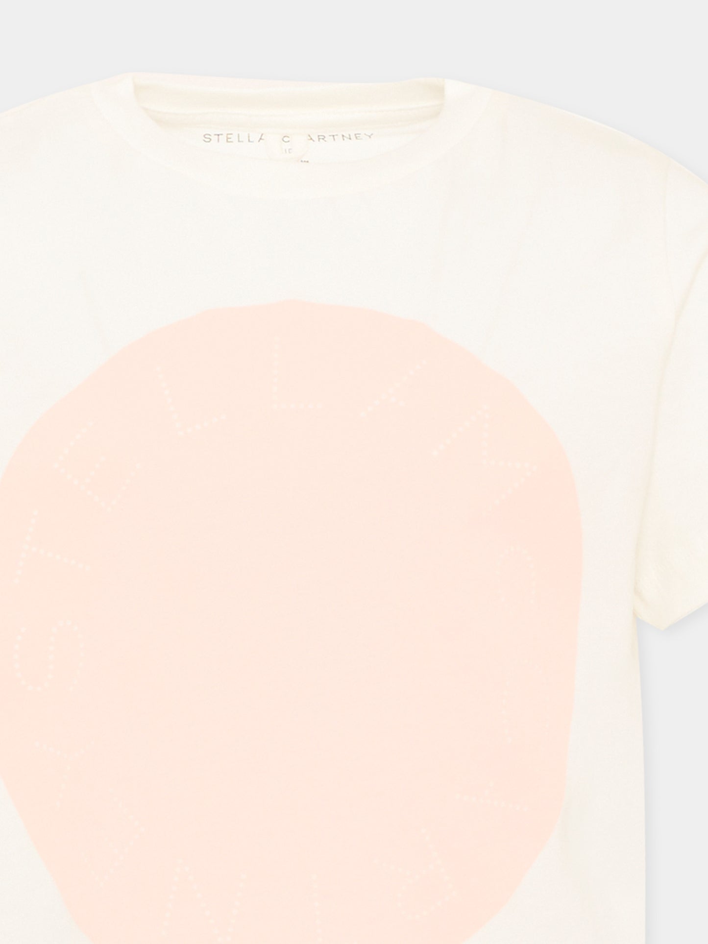 T-shirt avorio per bambina,Stella Mccartney Kids,TV8D51 Z0434 101