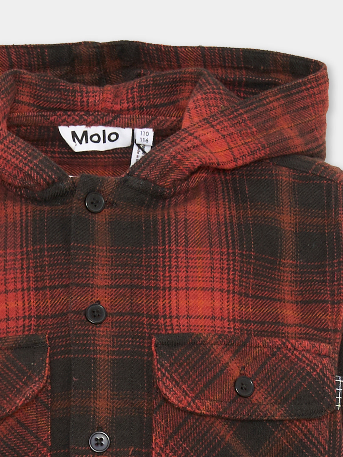 Camicia a manica lunga per bambino Rizz tartan,Molo,1W25C201 5542