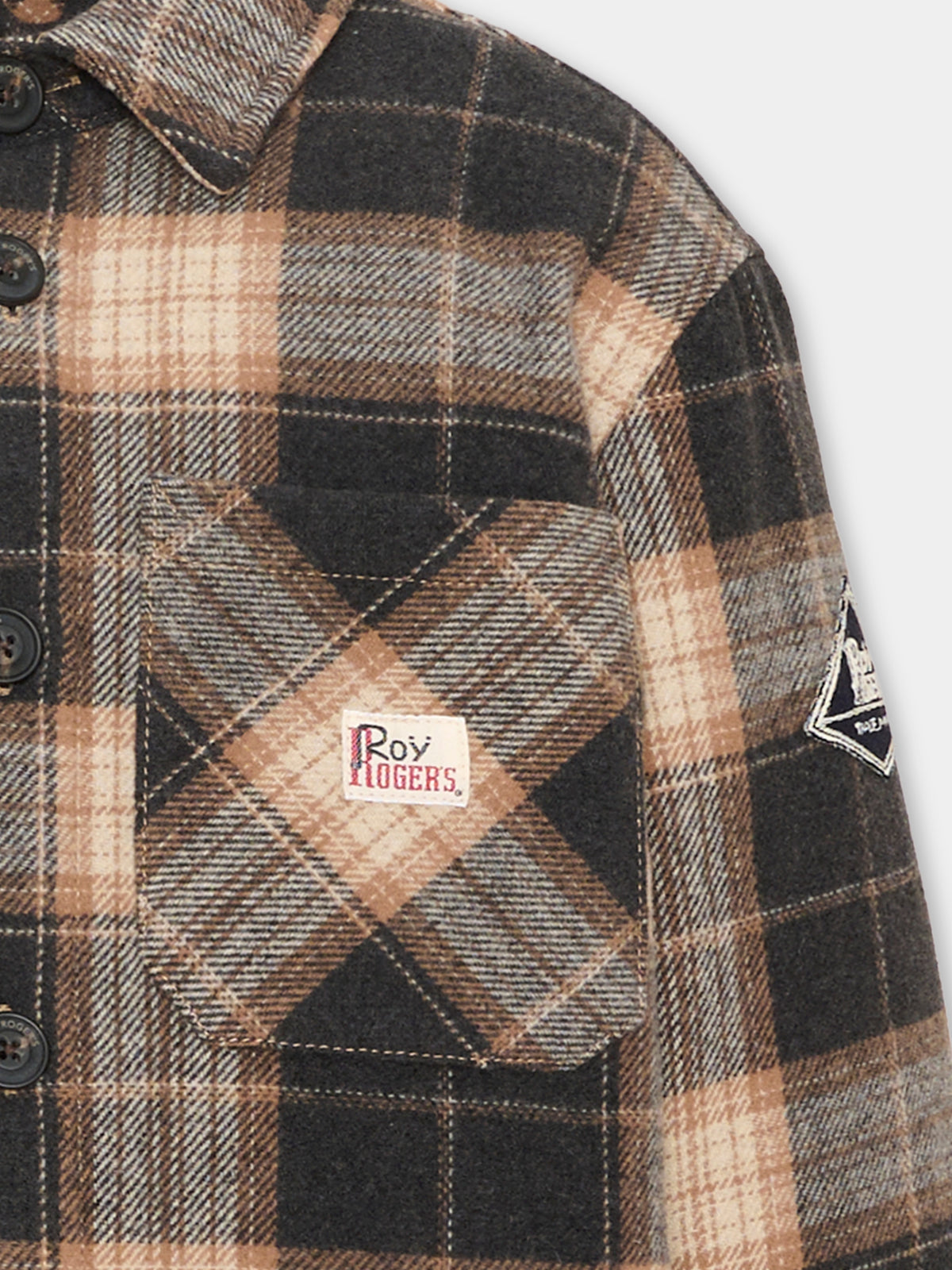 Cappotto multicolor per bambino tartan,Roy Roger's Kids,R F121 00 0566