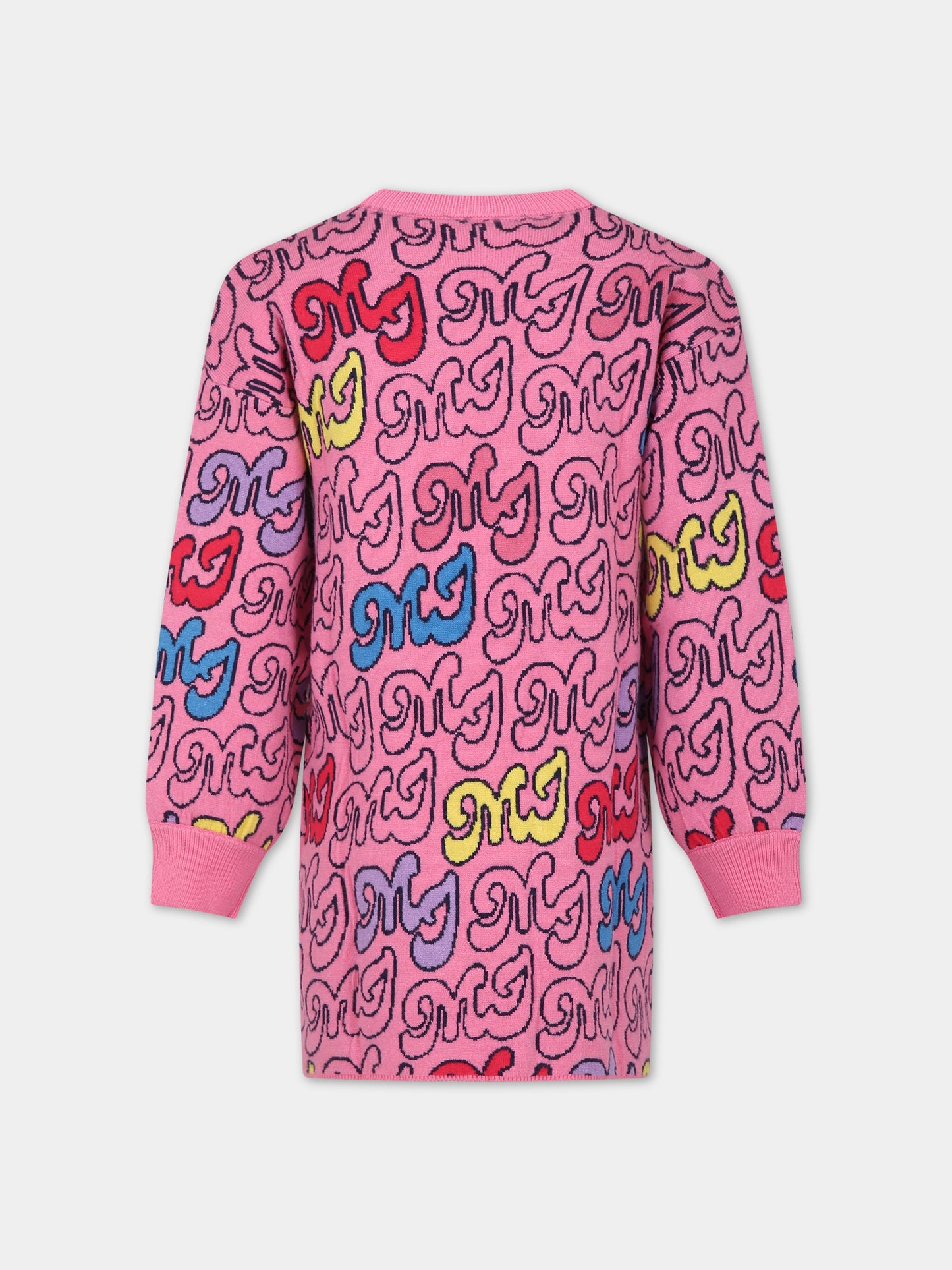 Vestito rosa per bambina con logo,Marc Jacobs,W12462 ALBICOCCA