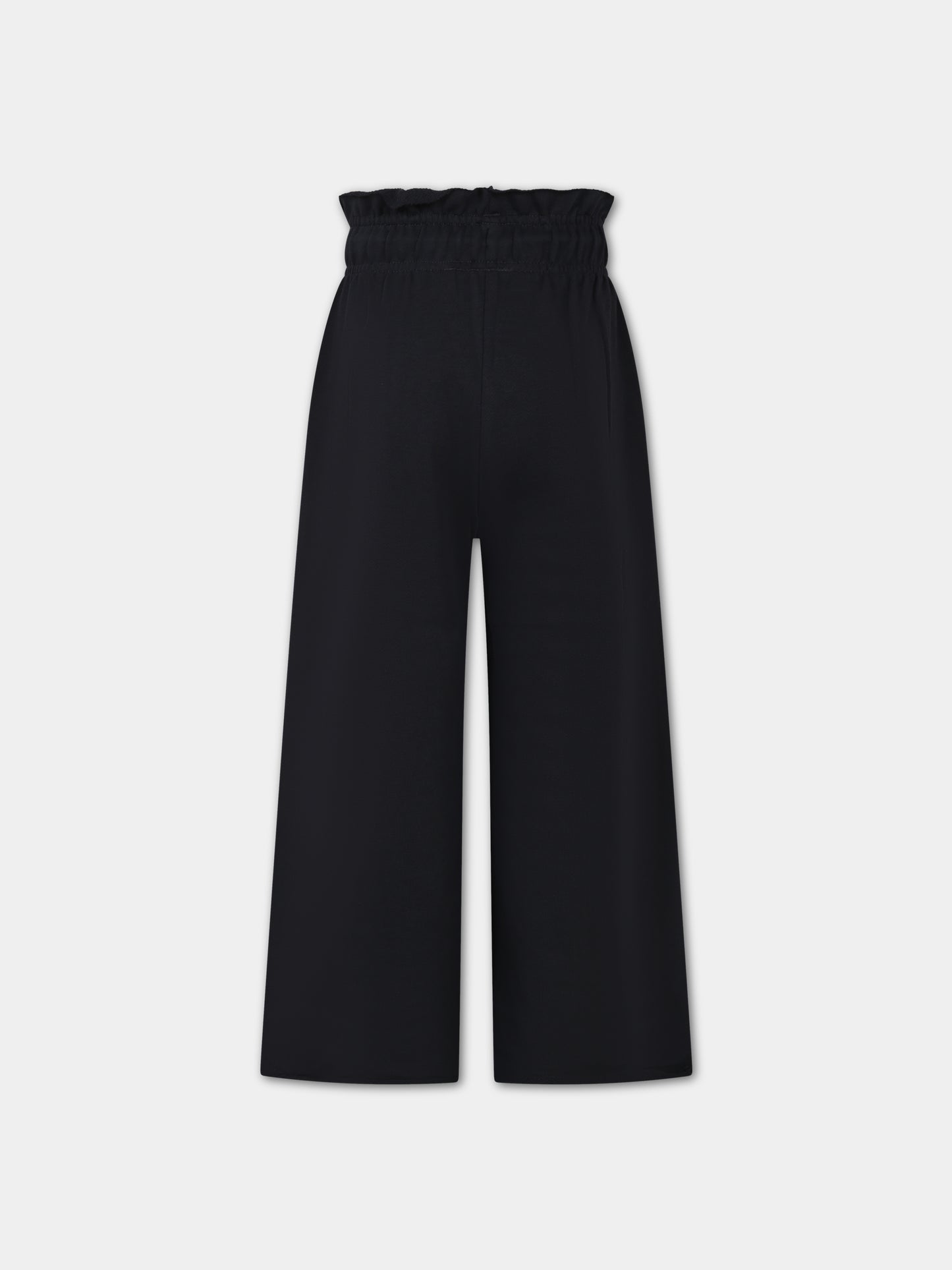 Pantaloni neri per bambina con logo,Molo,2W23I212 2254