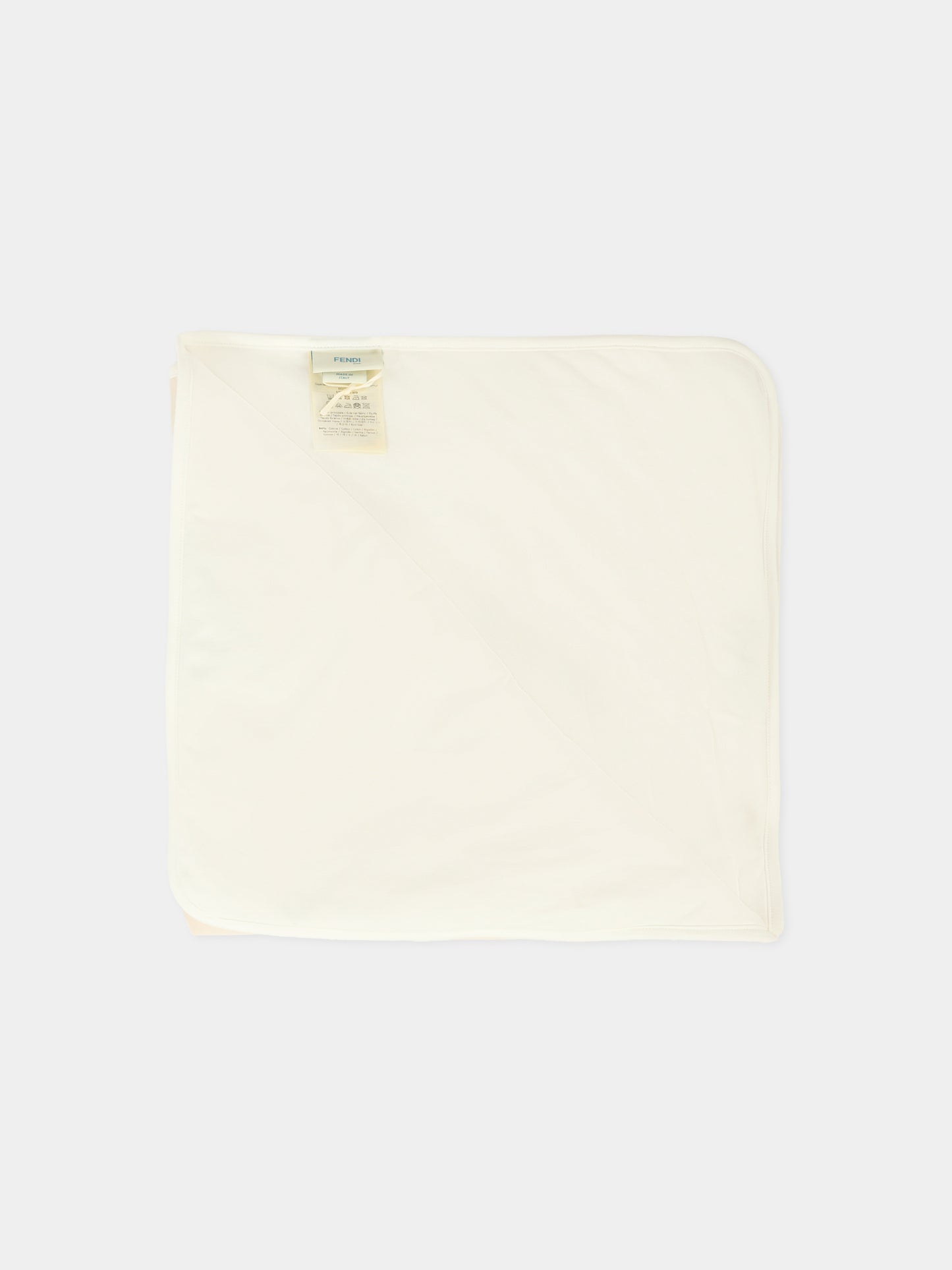 Coperta avorio per neonati con orsetto Fendi,Fendi Kids,BUJ250 ST8 F19J5