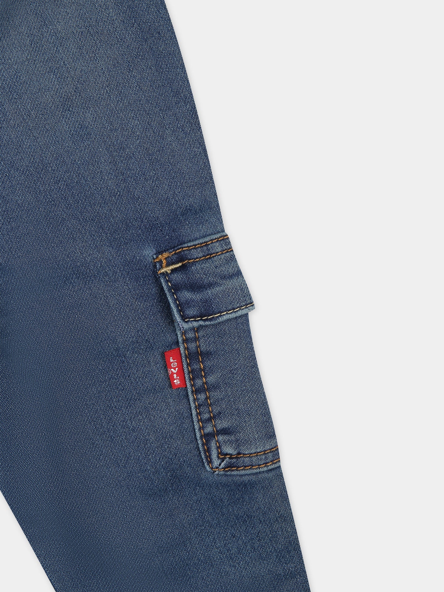 Jeans cargo in denim per neonato,Levi's Kids,23WMLK6EJ115 M9Q