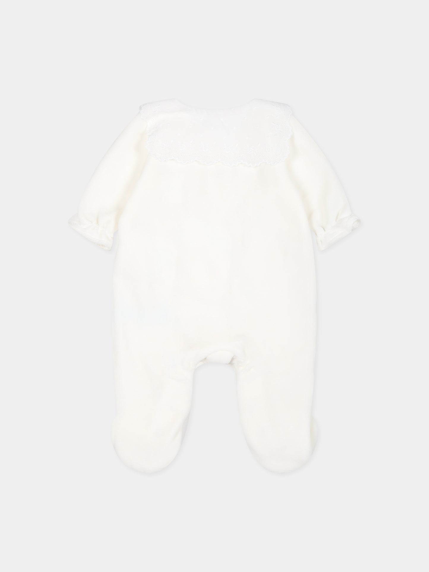 Tutina avorio per neonati con ricami,Tartine Et Chocolat,TX54000-13