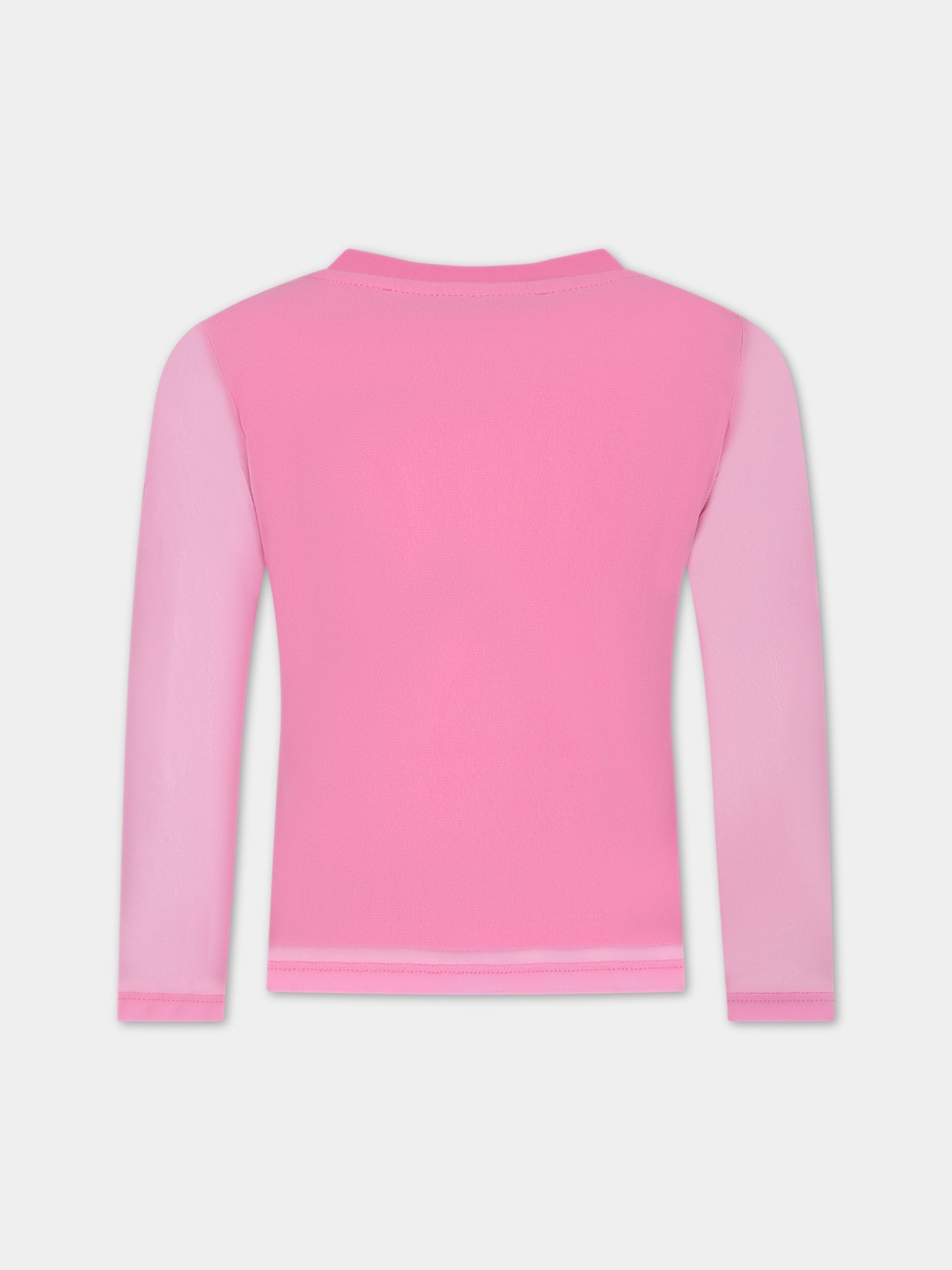 T-shirt fucsia per bambina,Blumarine Baby,IF3071 X0517