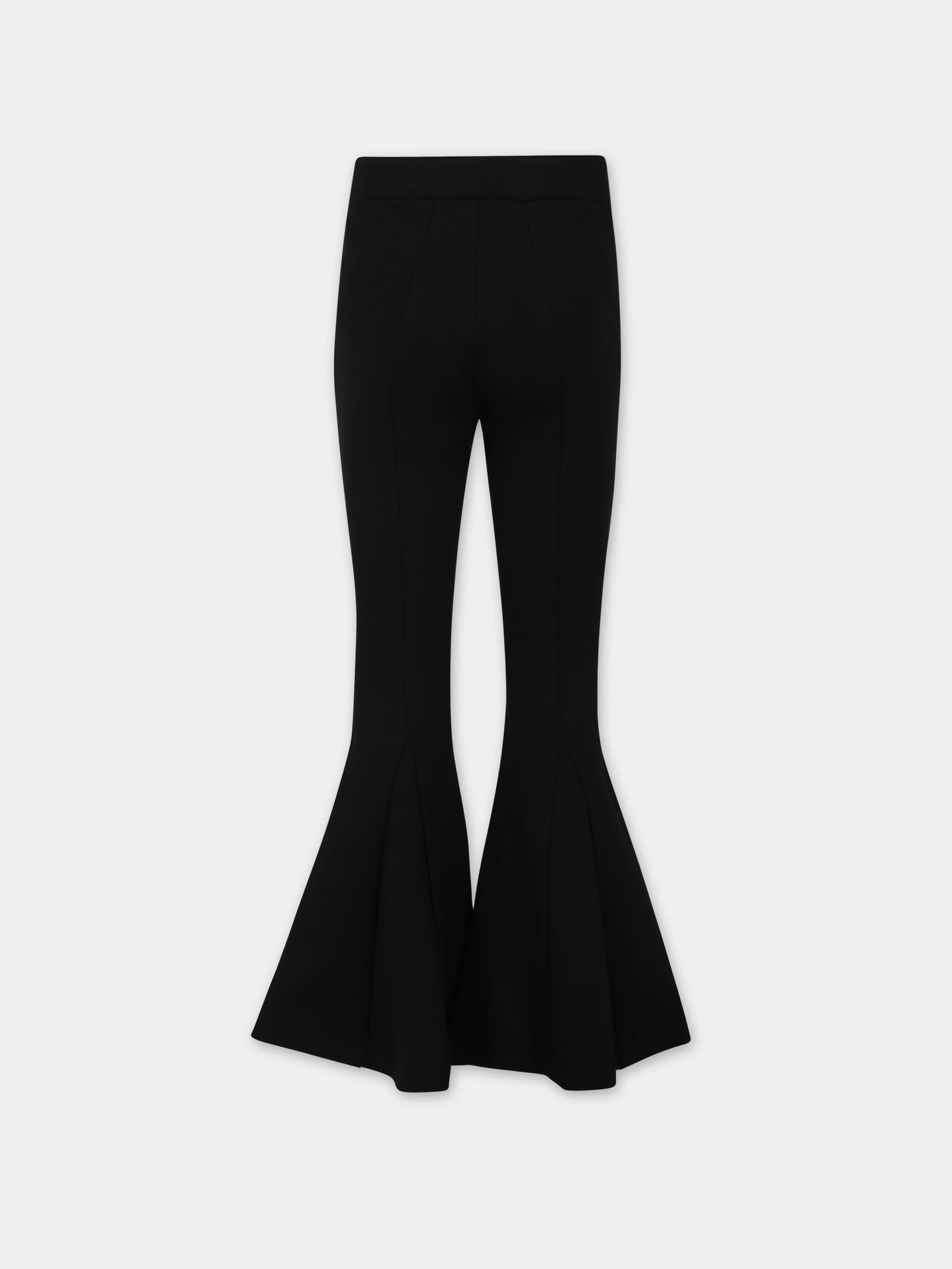 Pantaloni neri per bambina con logo,Blumarine Baby,IF3079 22222