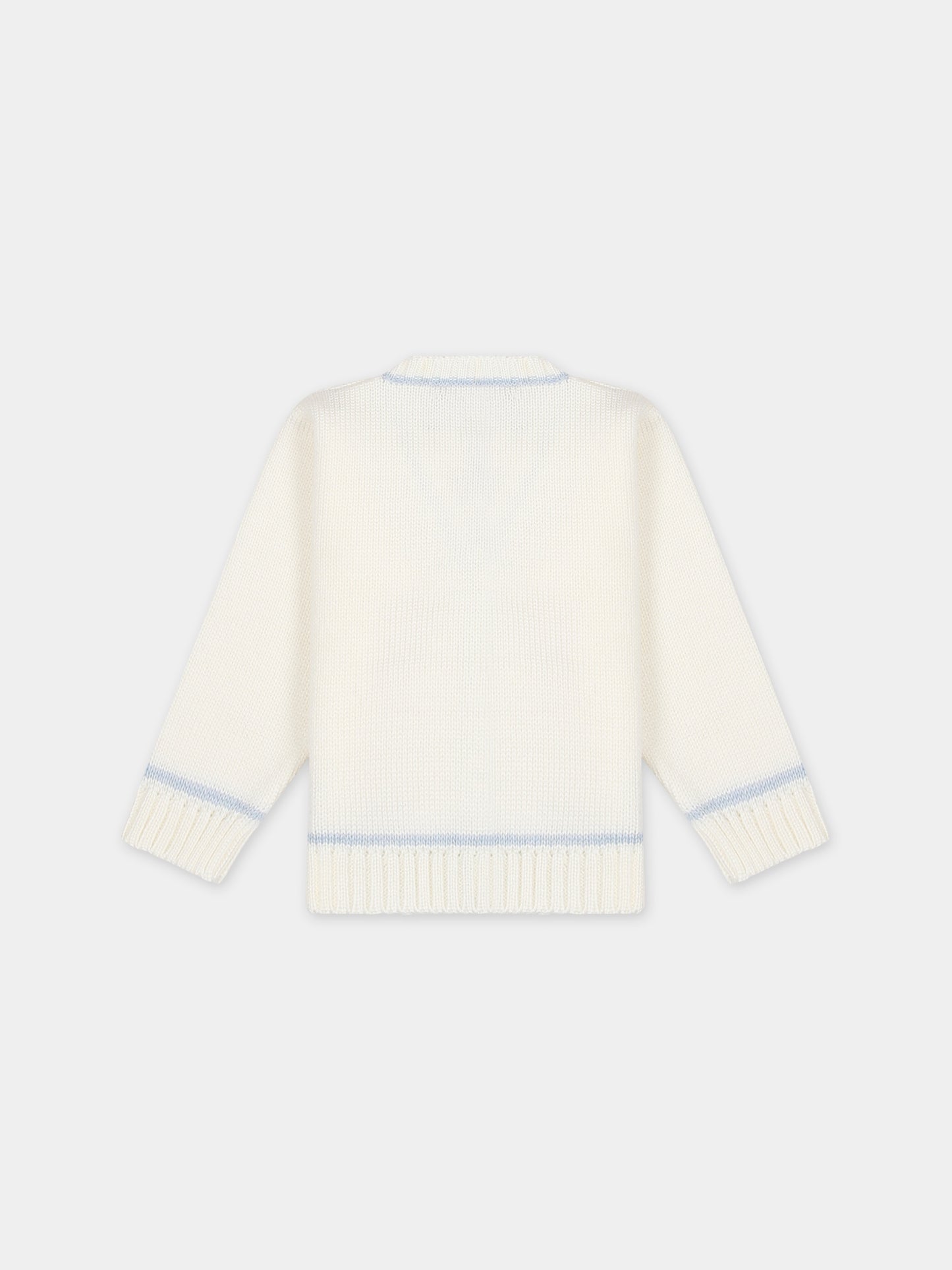 Cardigan bianco per neonato,La Stupenderia,WCCR61800