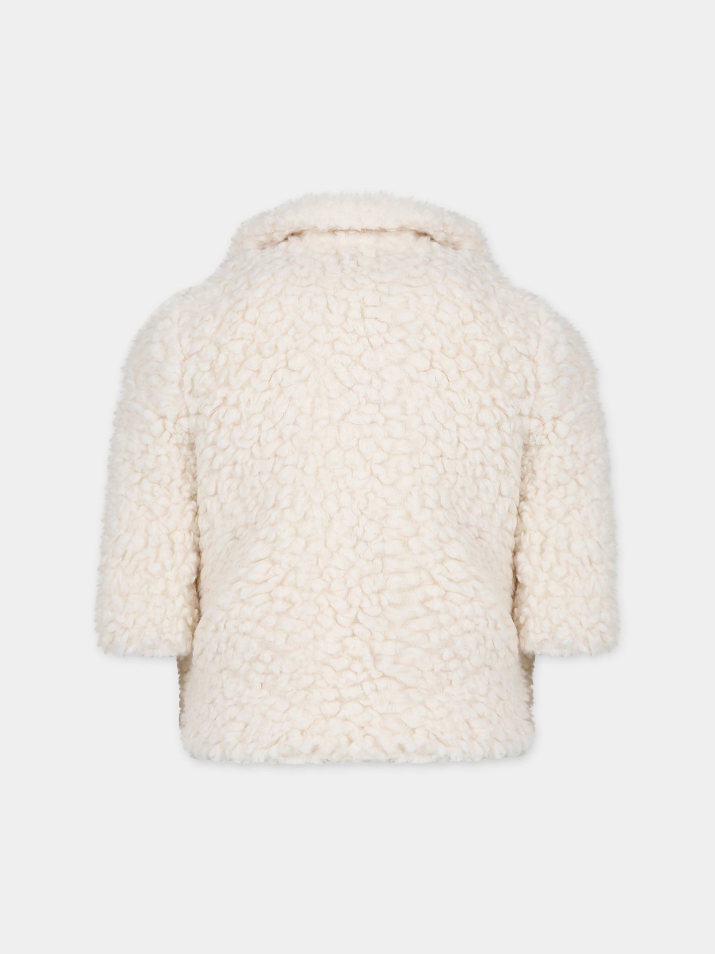 Ecopelliccia avorio per neonata,Simonetta,ST2000 U0099 102