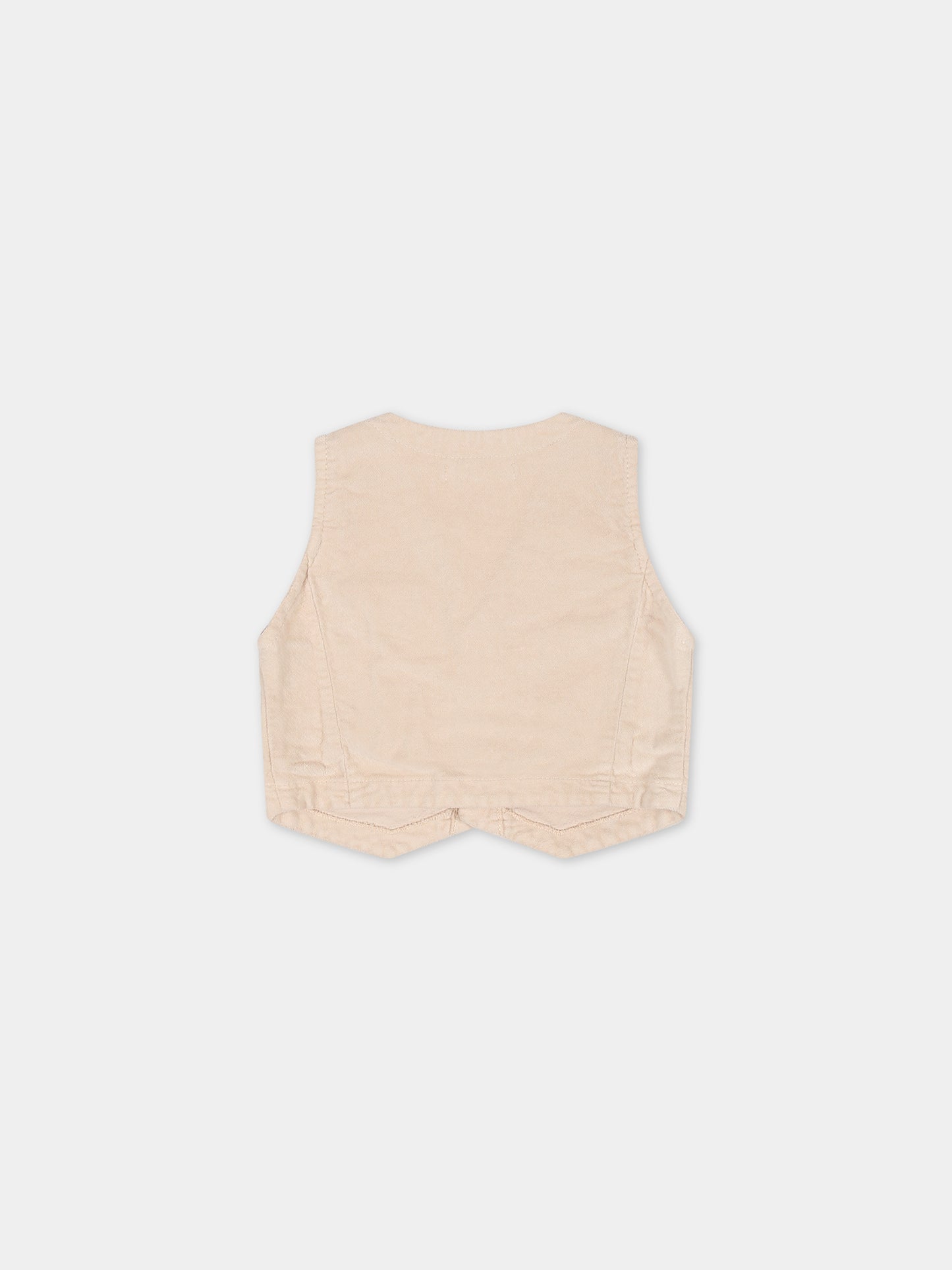 Panciotto avorio per neonato,Zhoe & Tobiah,PJS21 45 BB