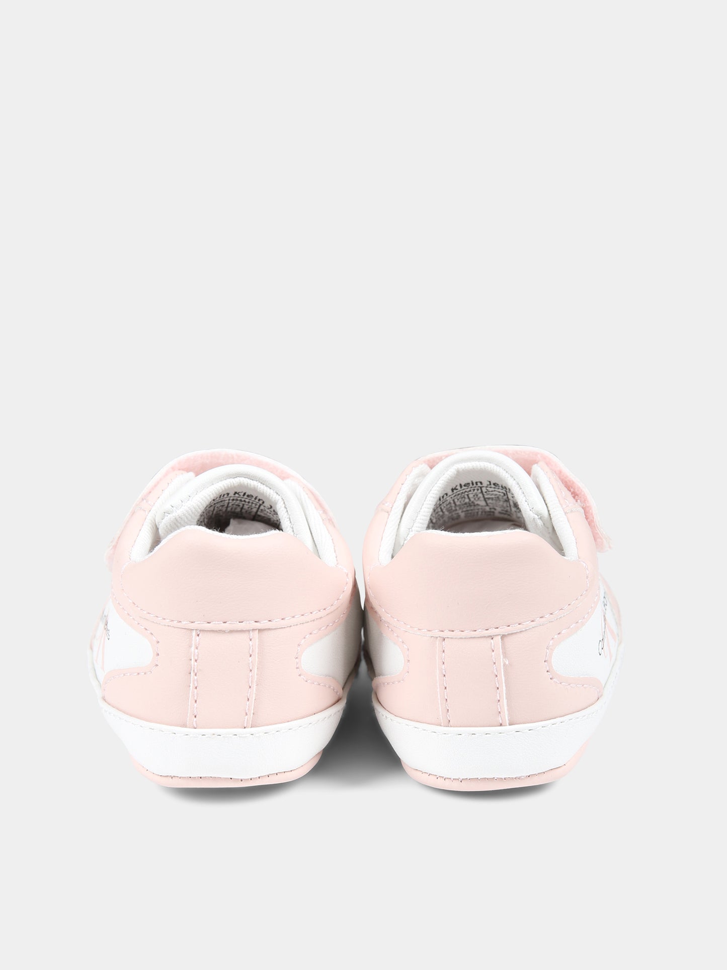 Sneakers rosa per neonata con logo,Calvin Klein Kids,V0A4 80650 1433A477