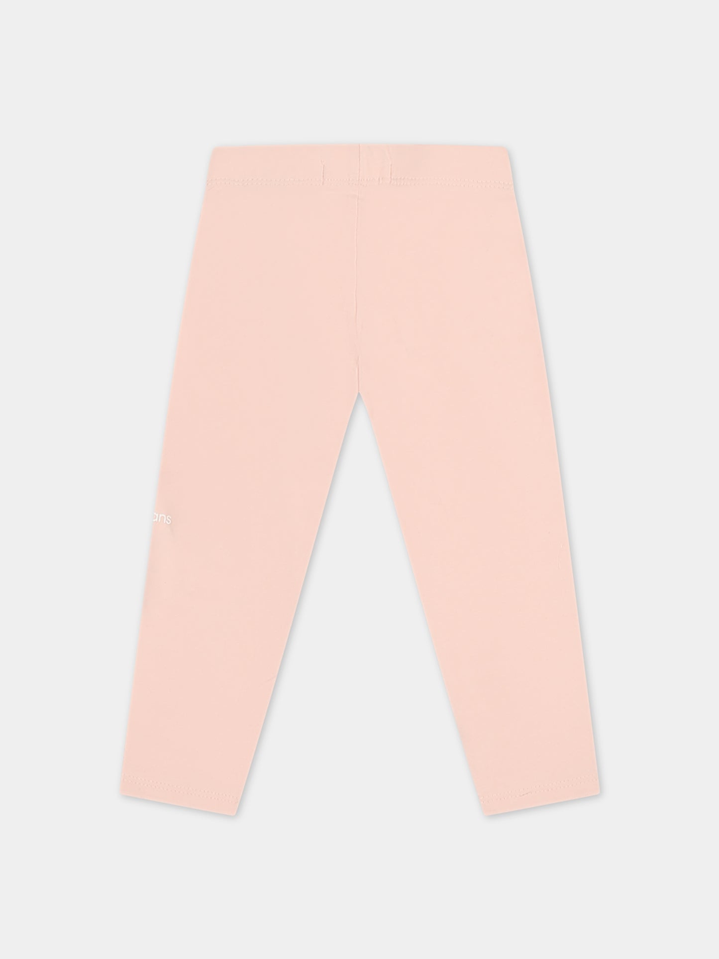 Leggings rosa per neonata con logo,Calvin Klein Kids,23WMCKIN0IN00081 TLT