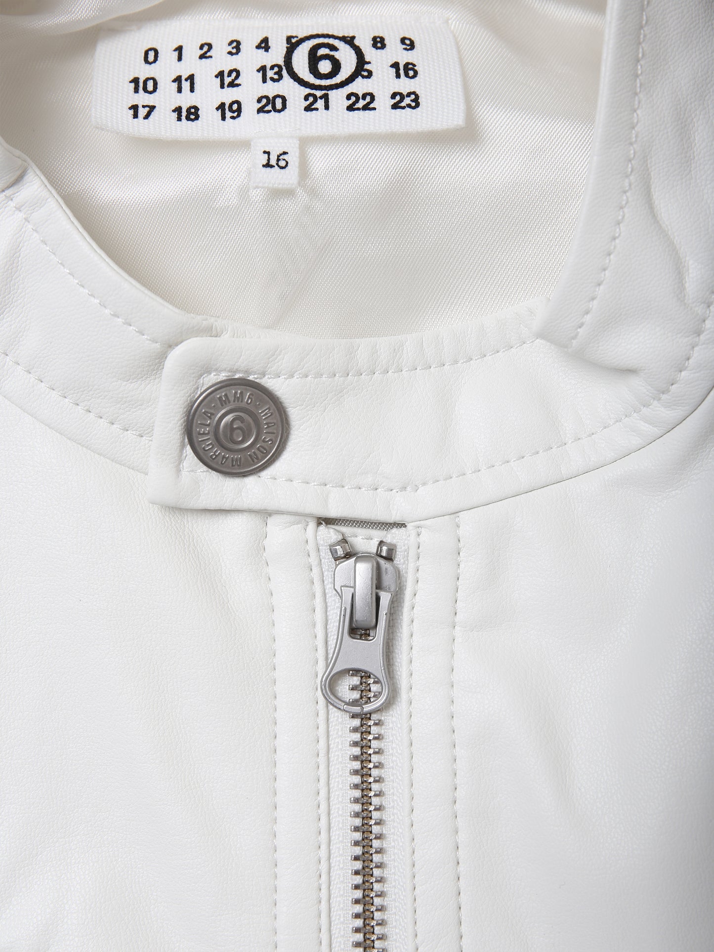 Giubbotto bianco per bambini con logo,Mm6 Maison Margiela,M60497 MM01Y MM6J15BU M6101