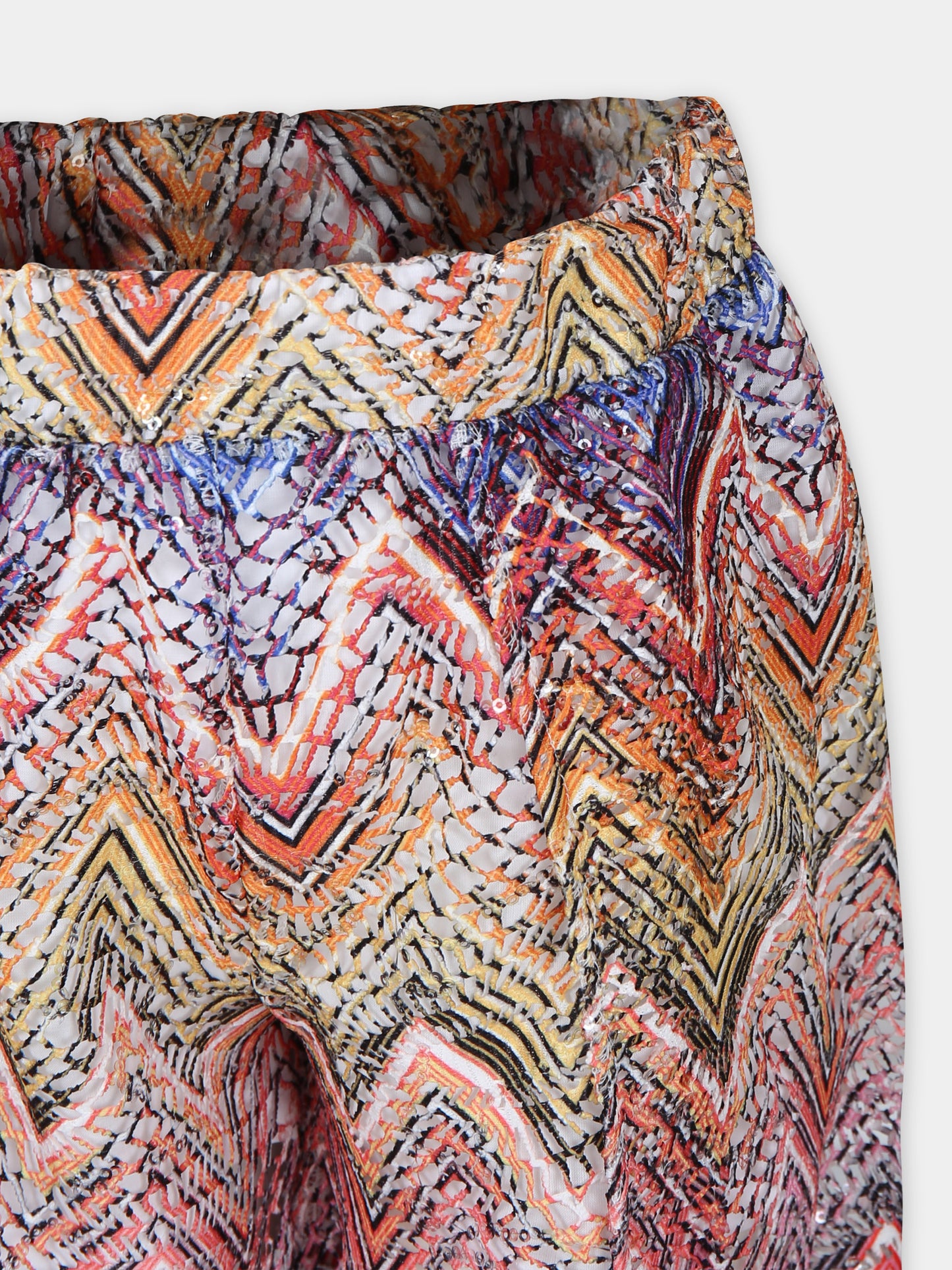 Pantaloni rossi per bambina con paillettes,Missoni,MU6C50 Q0045 999