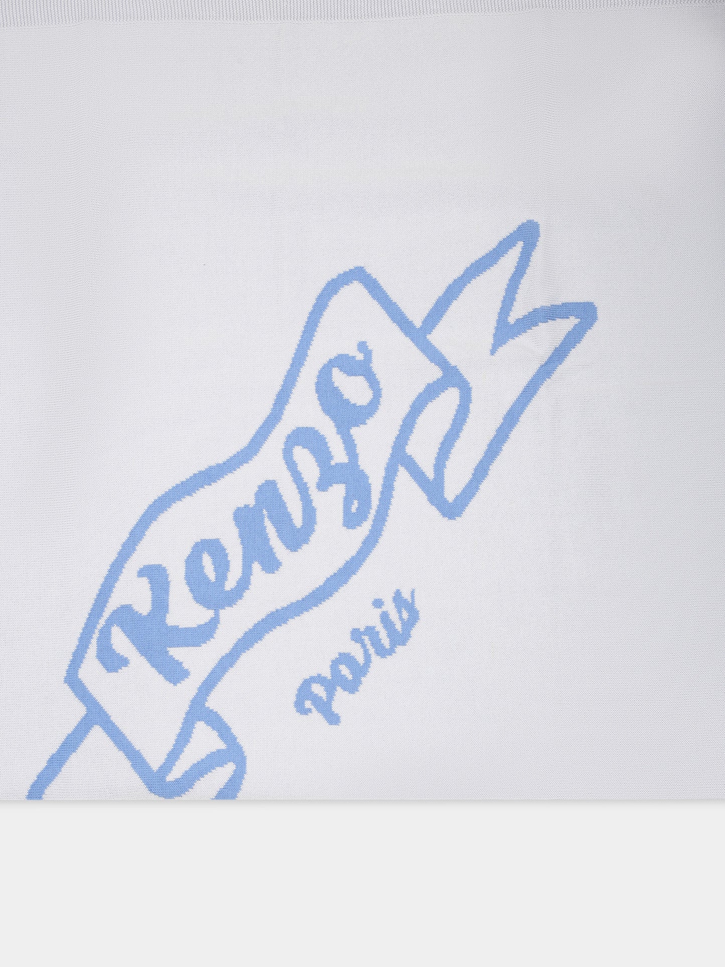 Coperta celeste per neonato con logo,Kenzo Kids,K60018 771