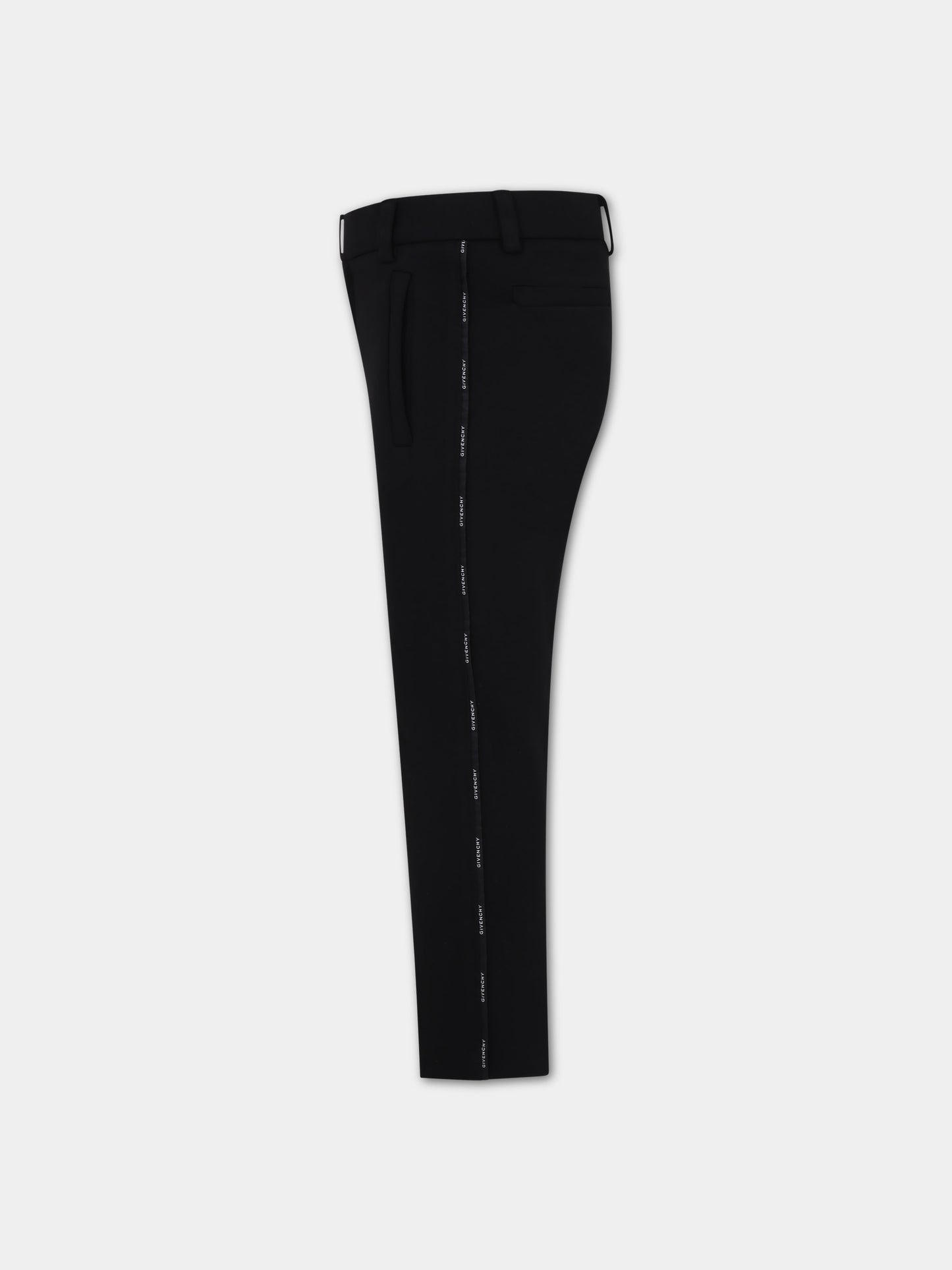 Pantaloni neri per bambino con logo,Givenchy Kids,H30127 09B