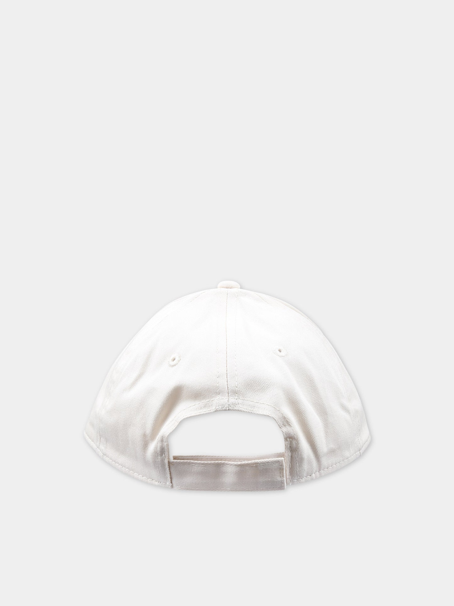 Cappello con visiera bianco per bambina con logo,Chloé Kids,C20049 117