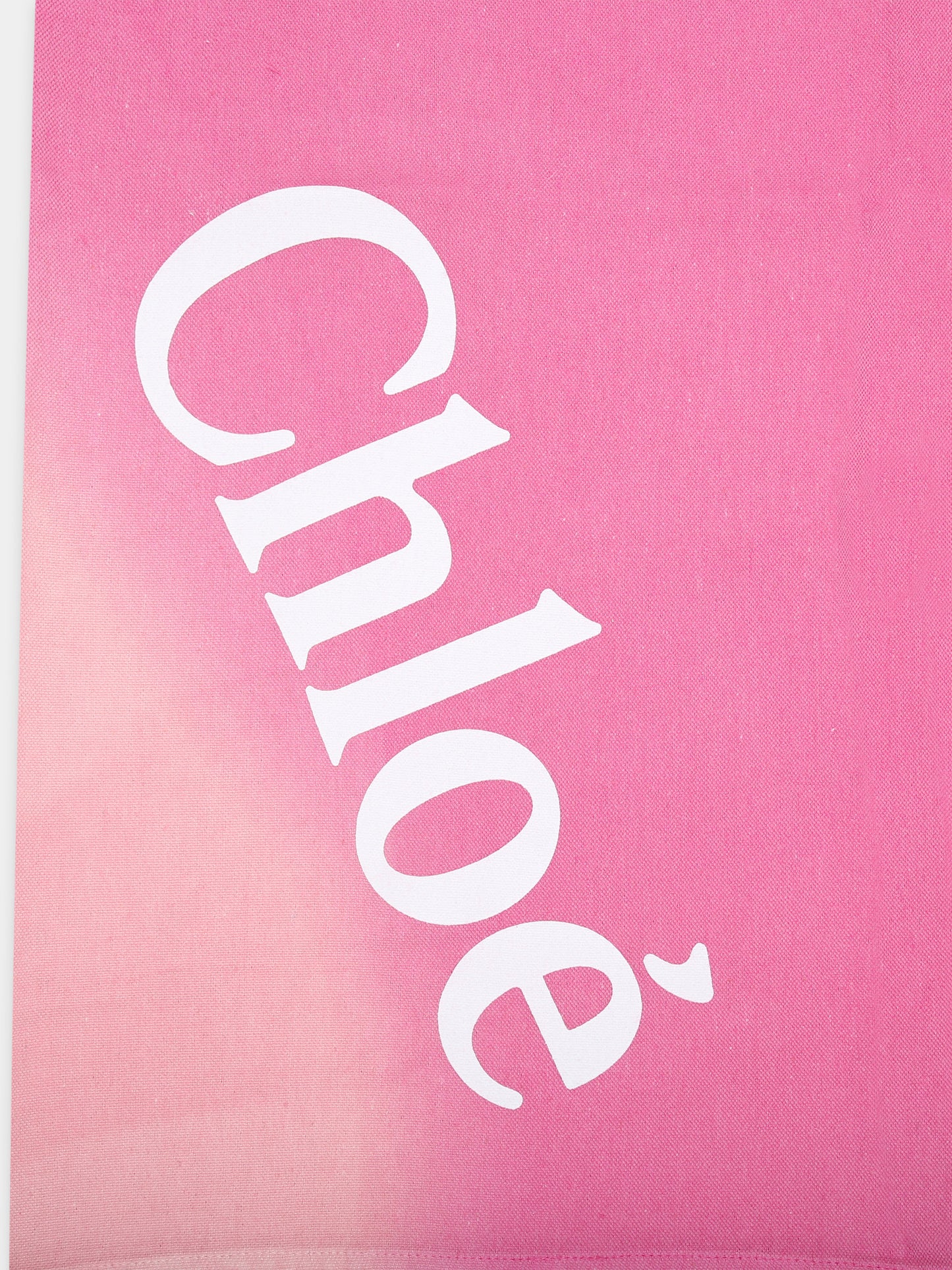 Telo mare rosa per bambina con logo,Chloé Kids,C20052 S05