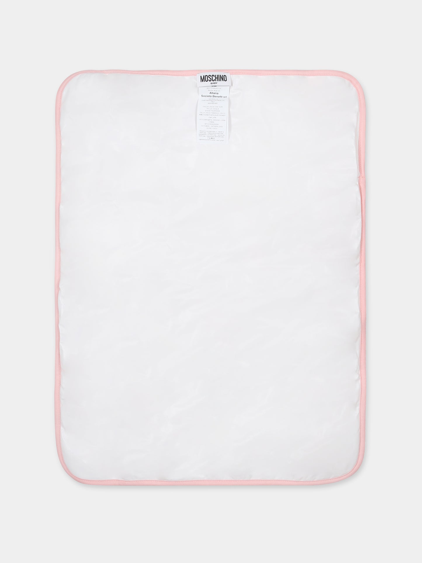 Borsa mamma rosa per neonata con Teddy Bears,Moschino Kids,MSX03D LCB34 84485