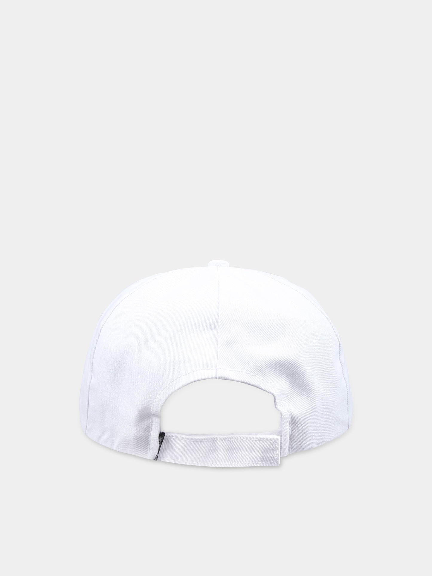 Cappello bianco per bambina con logo,Msgm Kids,S4MSJUBC016 001