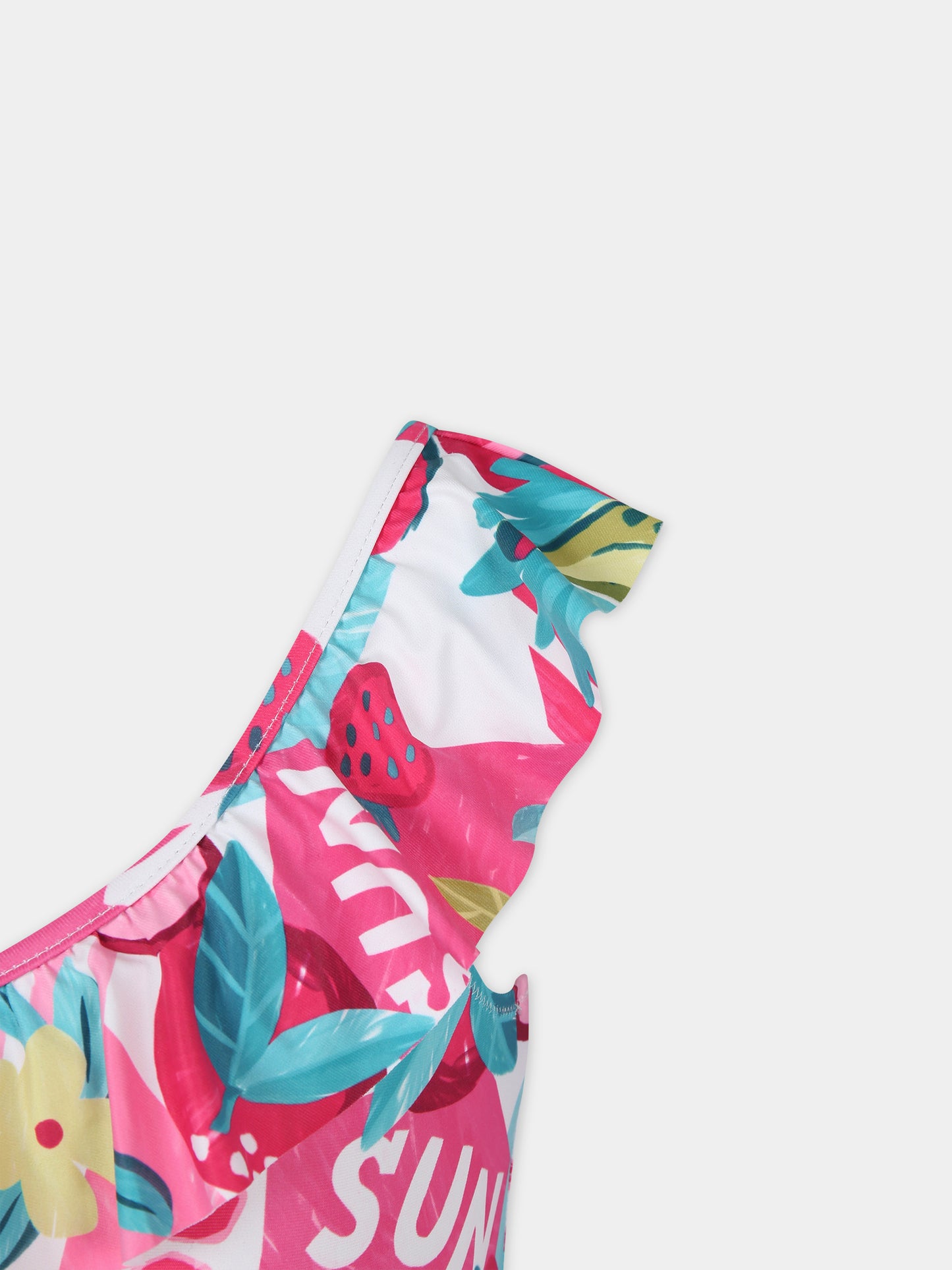 Costume intero multicolor per bambina,Mayoral,3717 036