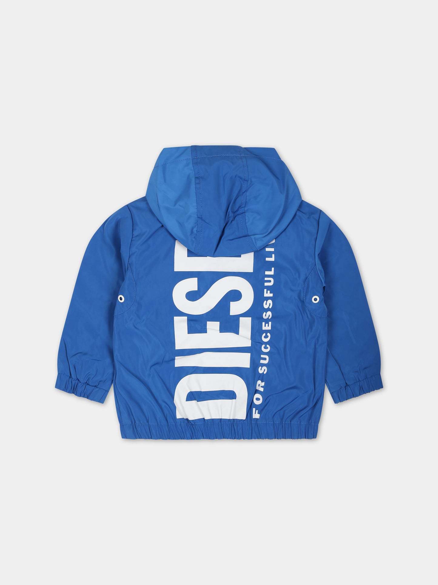 Giacca a vento azzurra per neonati,Diesel,K00329 KXBBN K80H