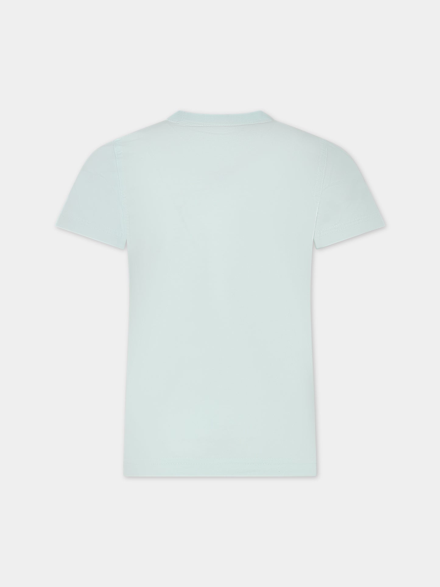 T-shirt verde per bambino con logo,Diesel,J01130 0KFAV K50T