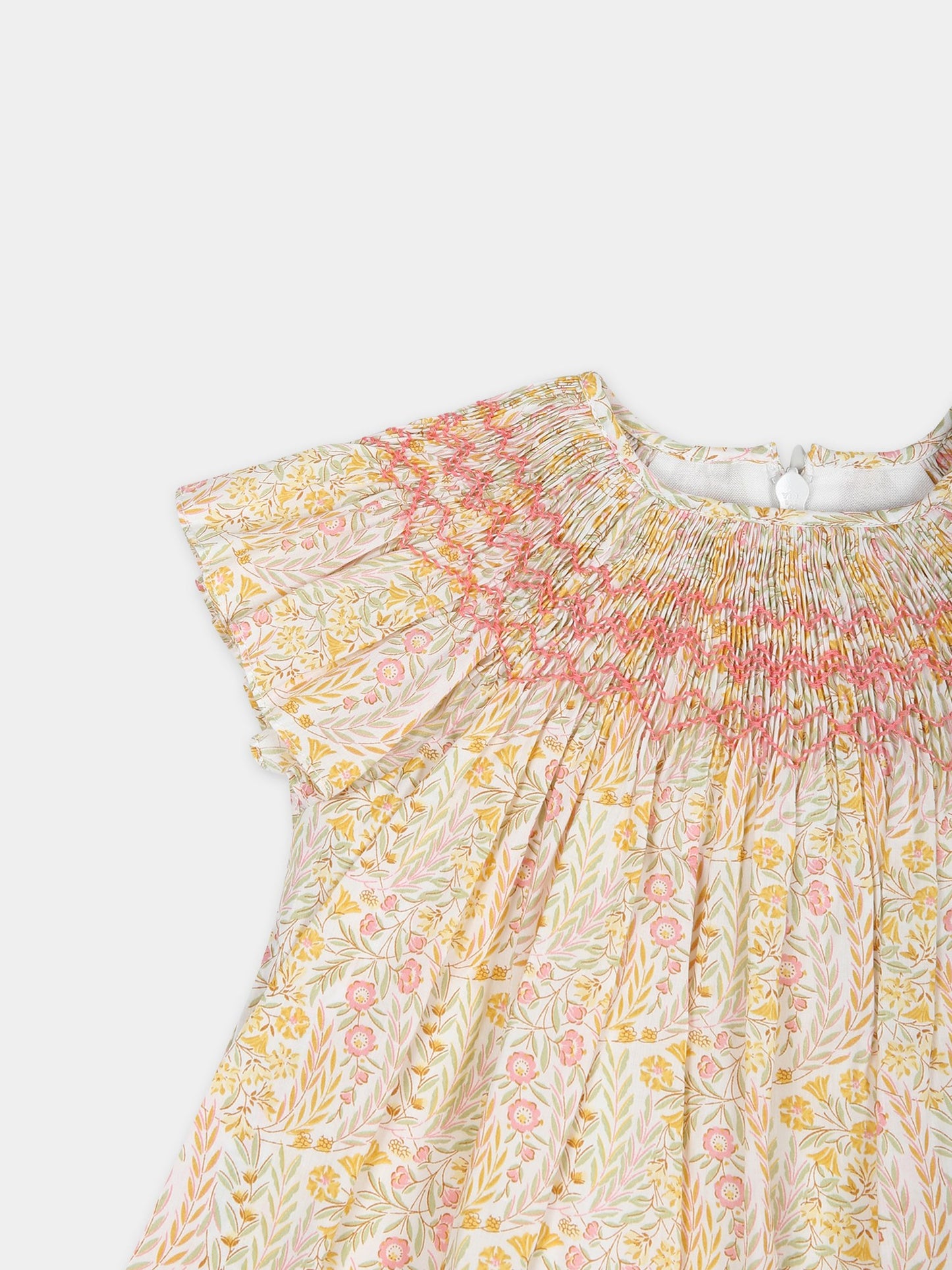 Vestito casual avorio per neonata con tessuto Liberty,Tartine Et Chocolat,TY30001 32