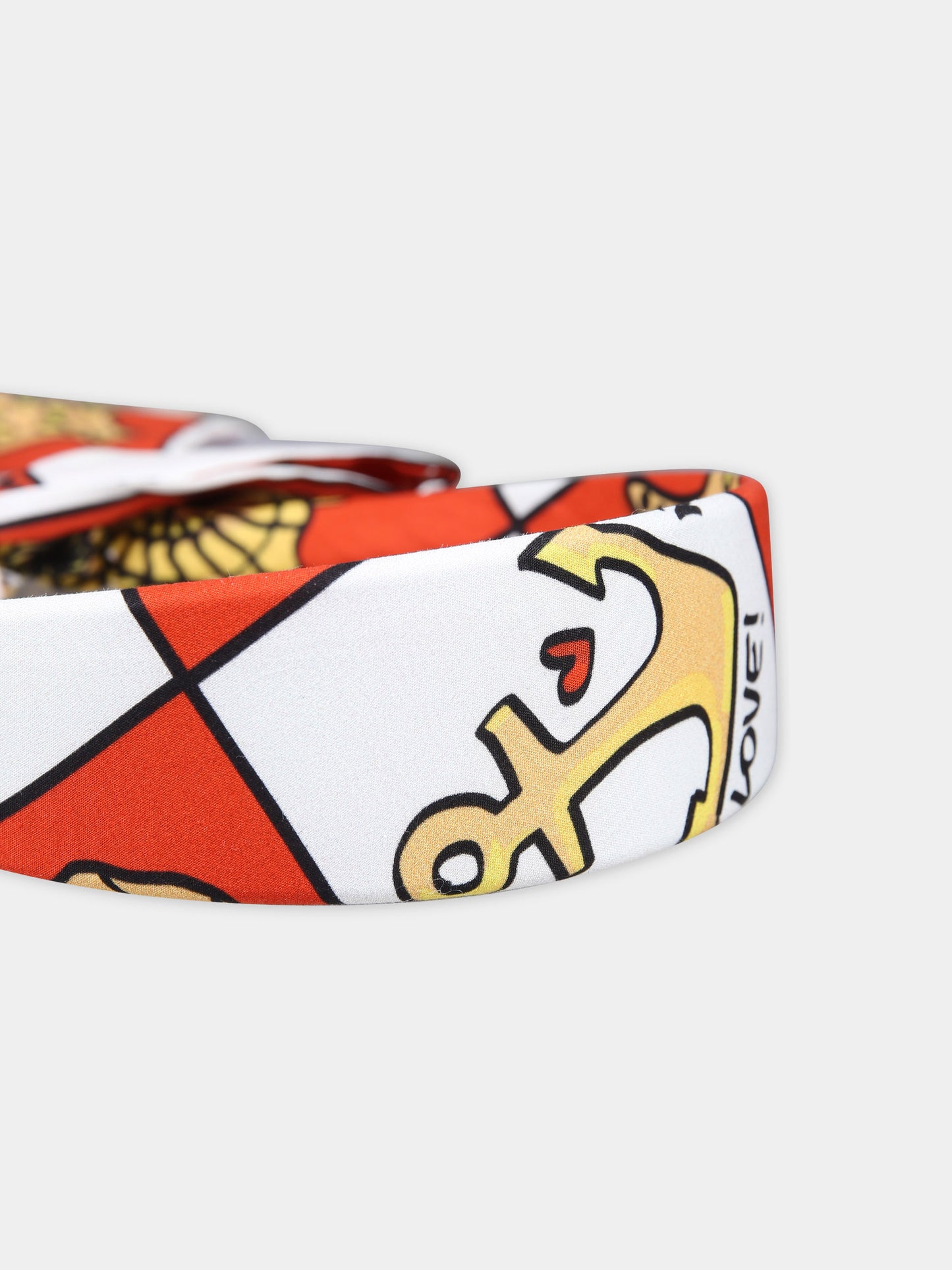 Cerchietto rosso per bambina con stampa pop,Alessandro Enriquez X Barcellino,112209