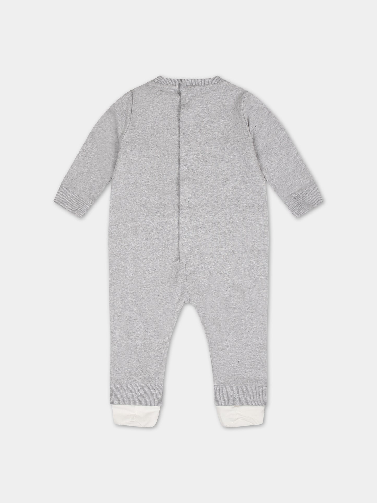 Tutina grigia per neonati con Teddy Bear,Moschino Kids,MNY03X LCA19 60926