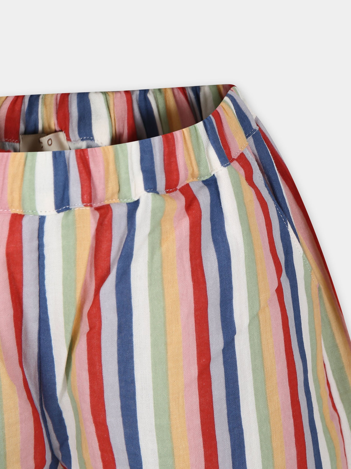 Shorts multicolor per bambini con motivo a righe,Coco Au Lait,16COCO S059