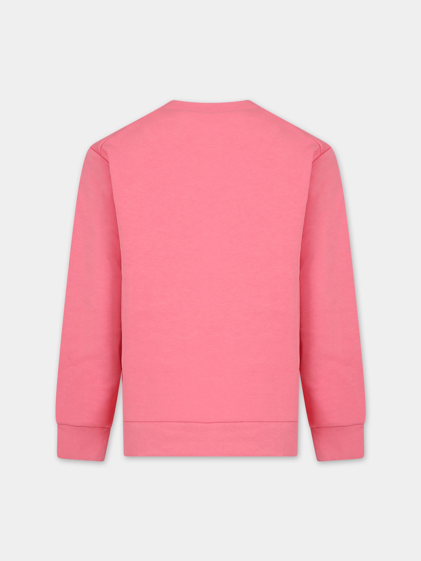 Felpa rosa per bambina con logo,Marni Kids,M00935 0M338