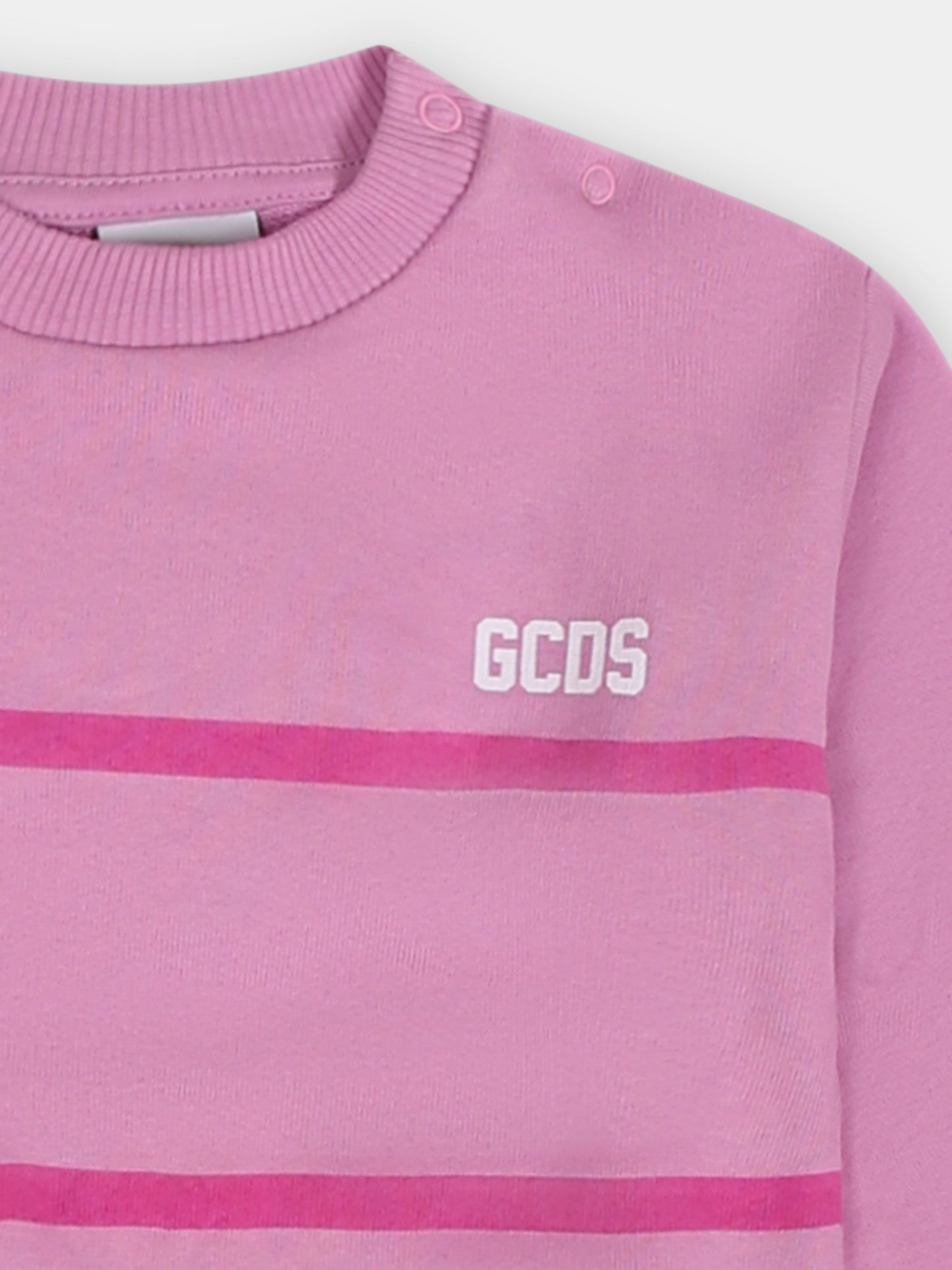 Completo lilla per neonata con logo,Gcds Kids,GPK009 LCA52 50304