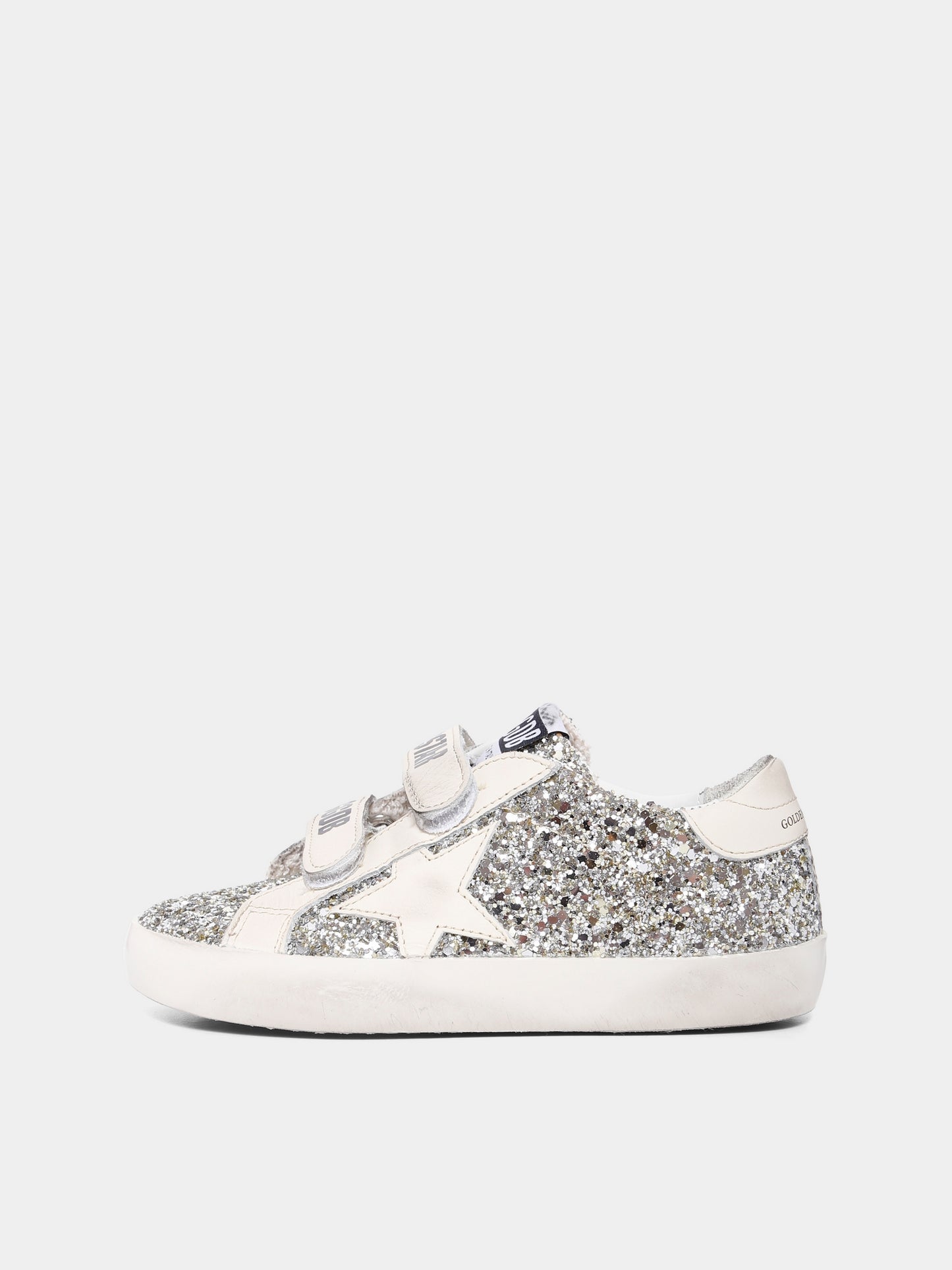 Sneakers Old School oro per bambina con stella