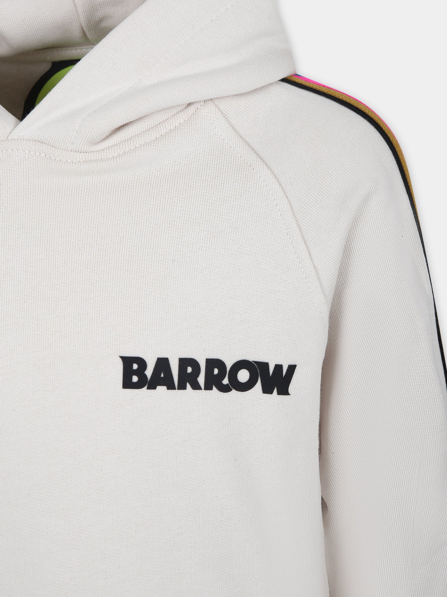 Vestito avorio per bambina con logo,Barrow,F3BKJGDR108 BW009