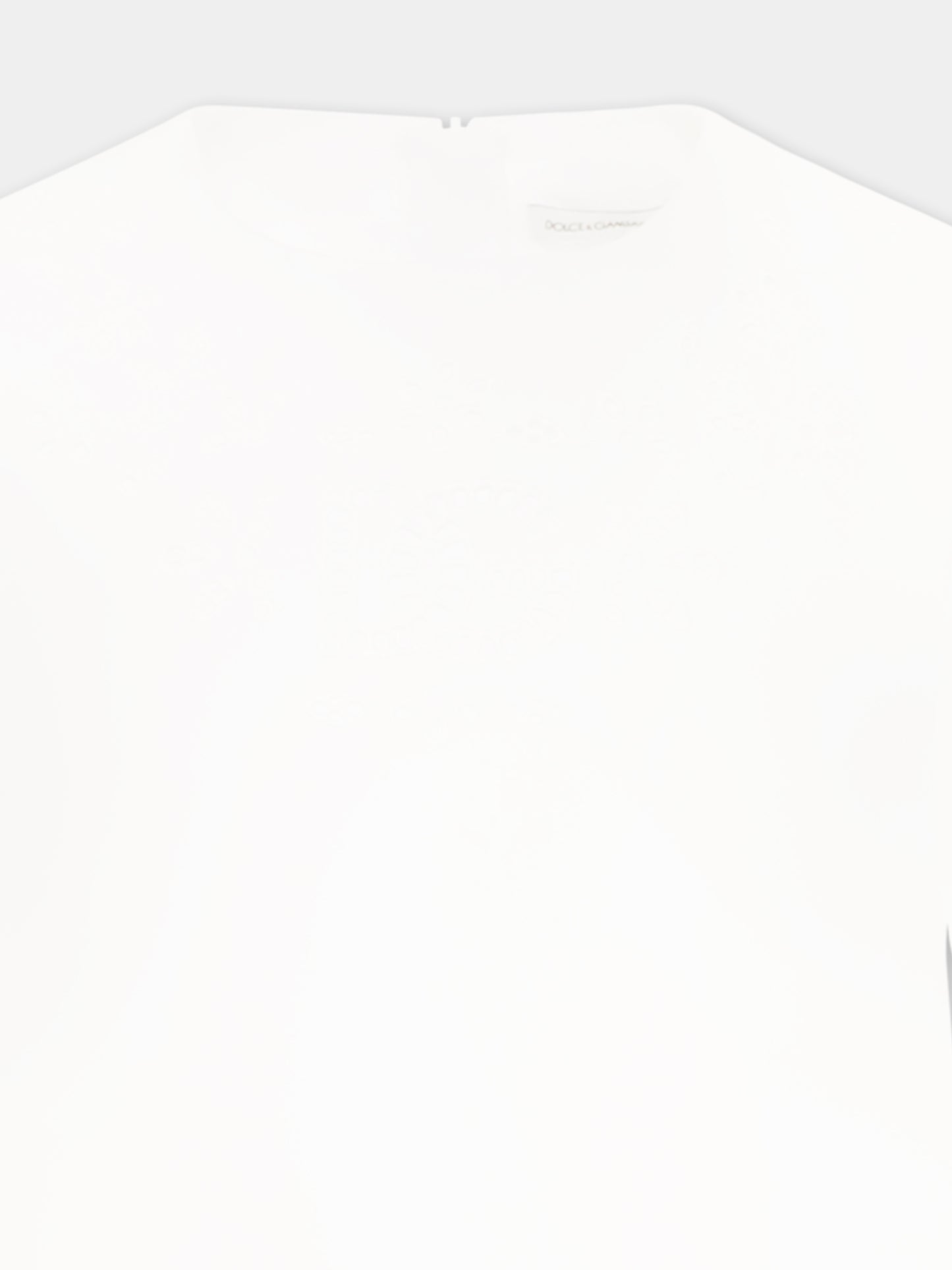 Vestito bianco per bambina con logo DG
