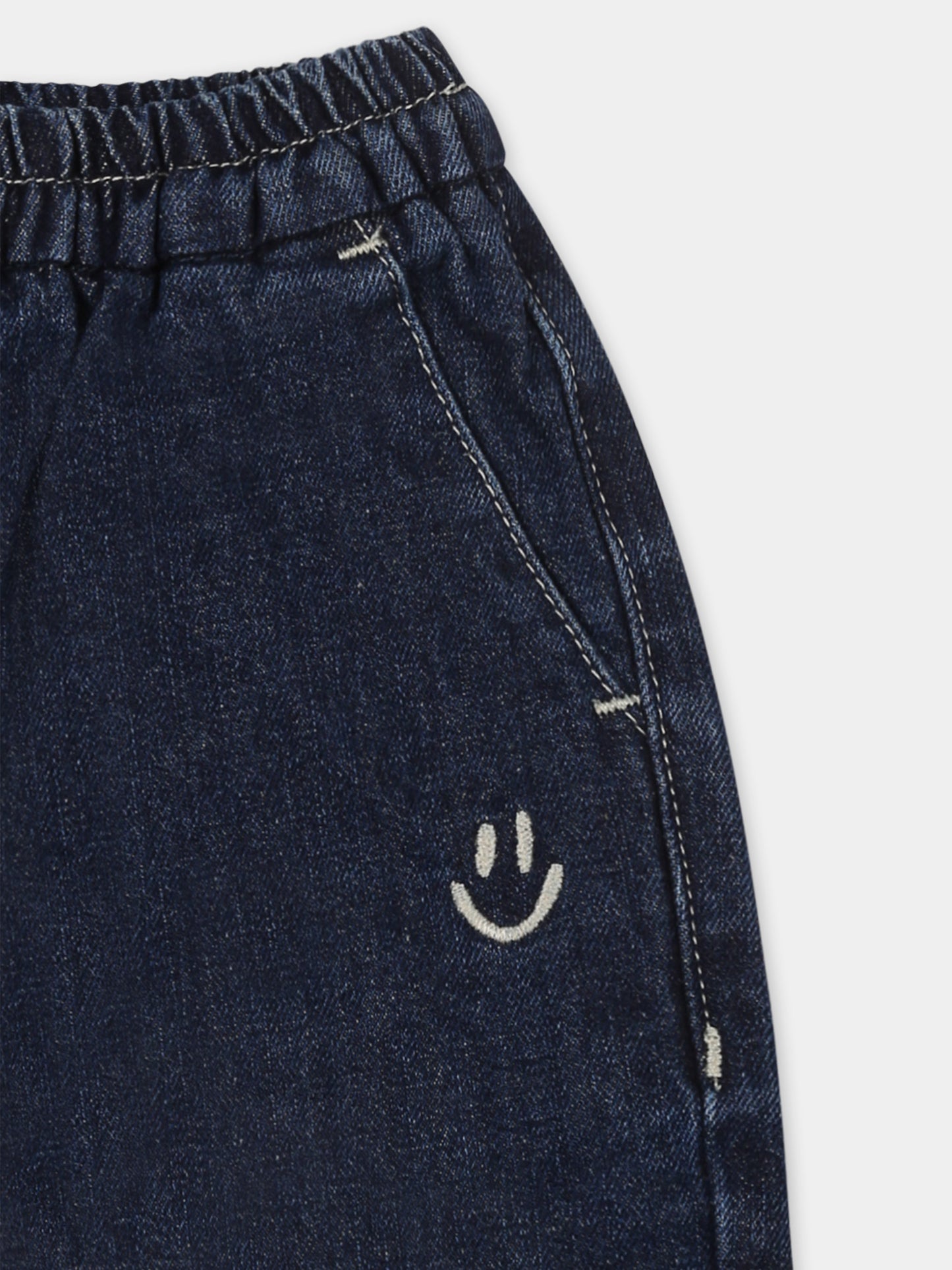 Jeans blu per neonato con smile,Molo,6W24I105 8998