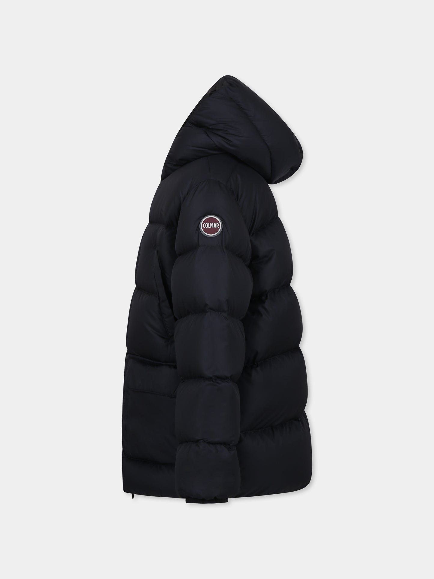 Piumino nero lungo per bambino