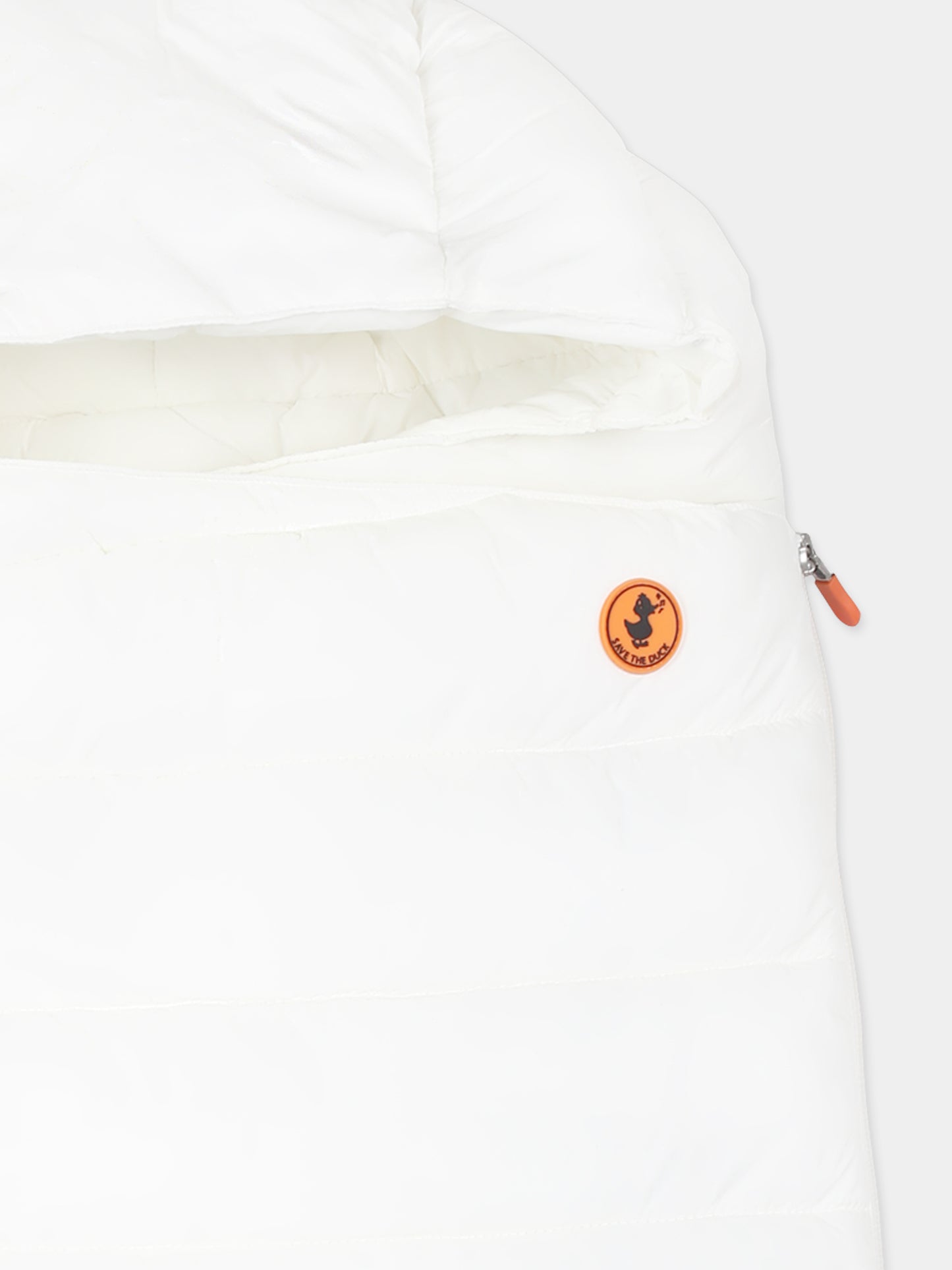 Sacco nanna May bianco per neonati con logo,Save The Duck Kids,I30001X GIGA19 00002