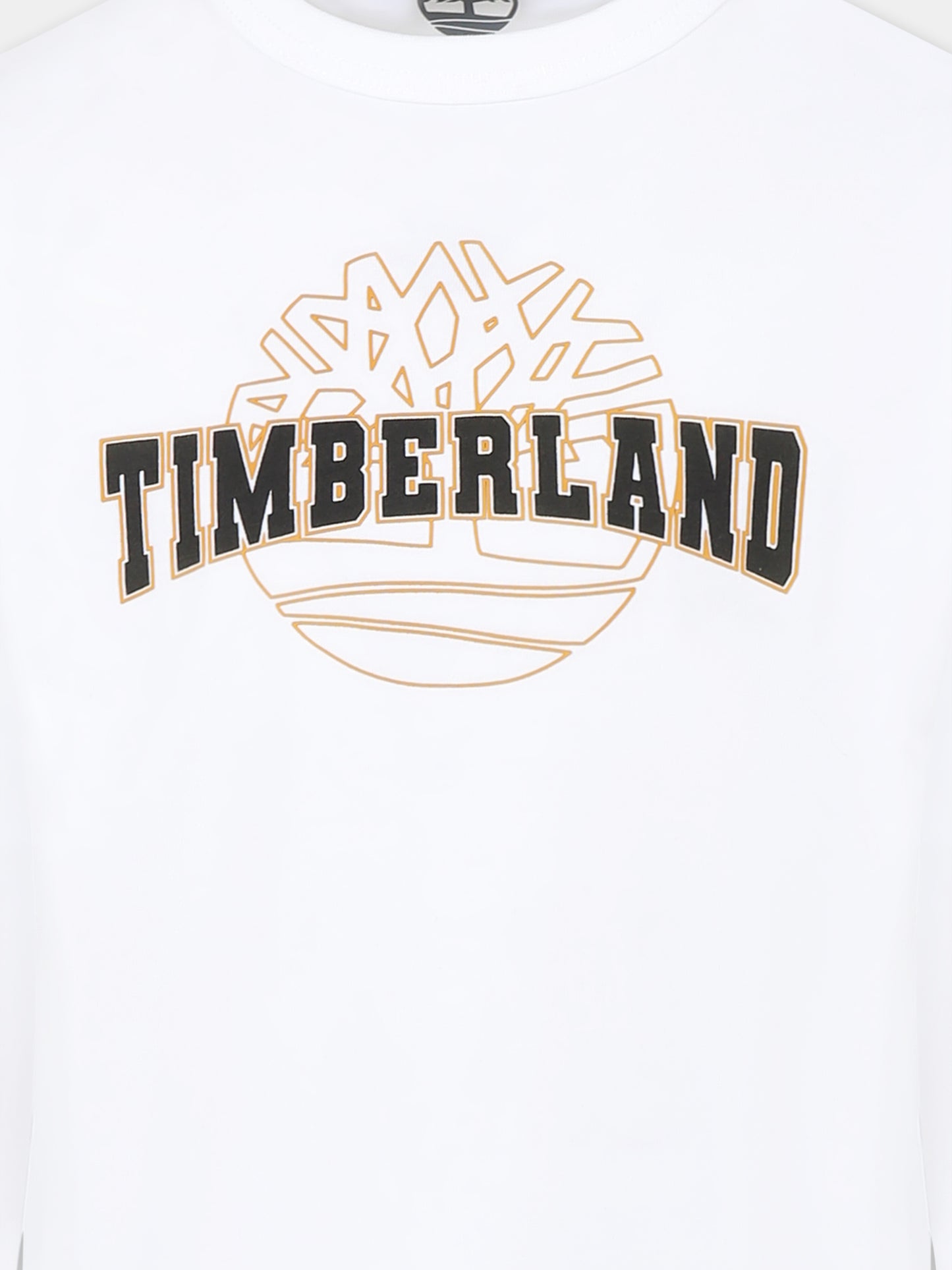 T-shirt bianca per bambino con logo