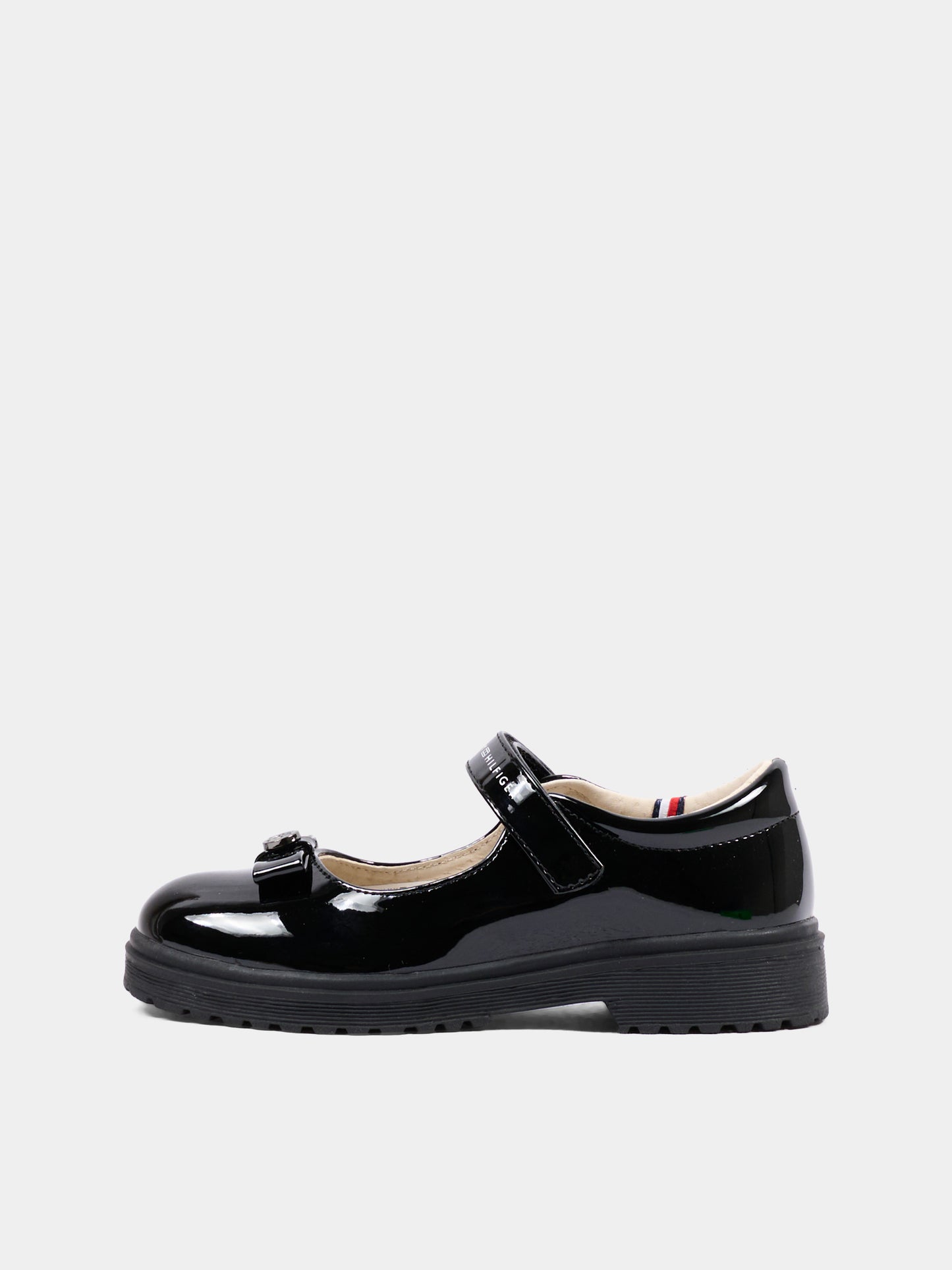 Ballerine nere per bambina con fiocco,Tommy Hilfiger Junior,T3A3 32580 0774999