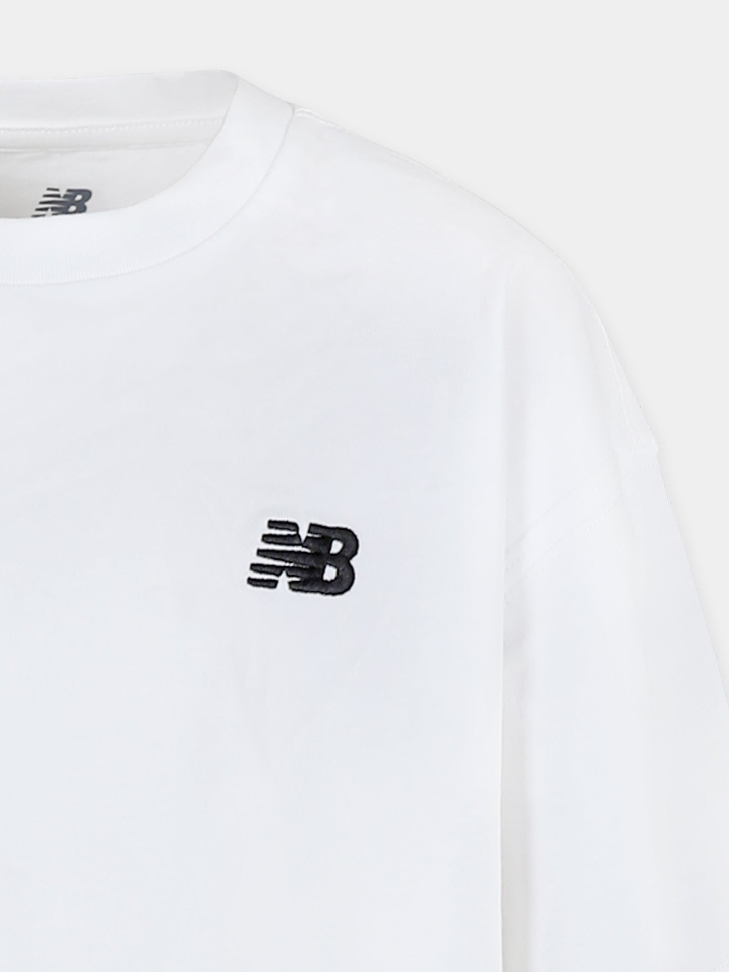 T-shirt bianca per bambini con logo