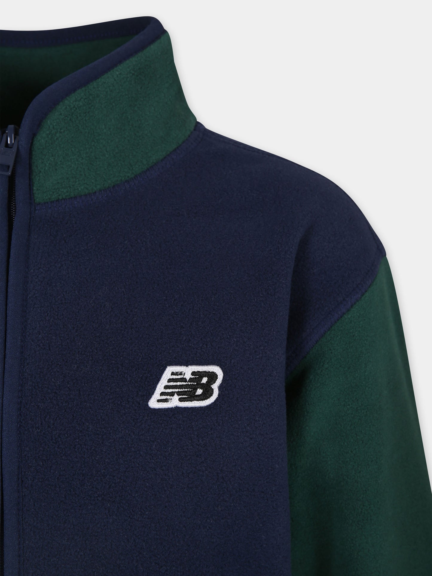 Felpa blu per bambini con logo,New Balance,24W NBLAKB0071 LAKB0071 NNY