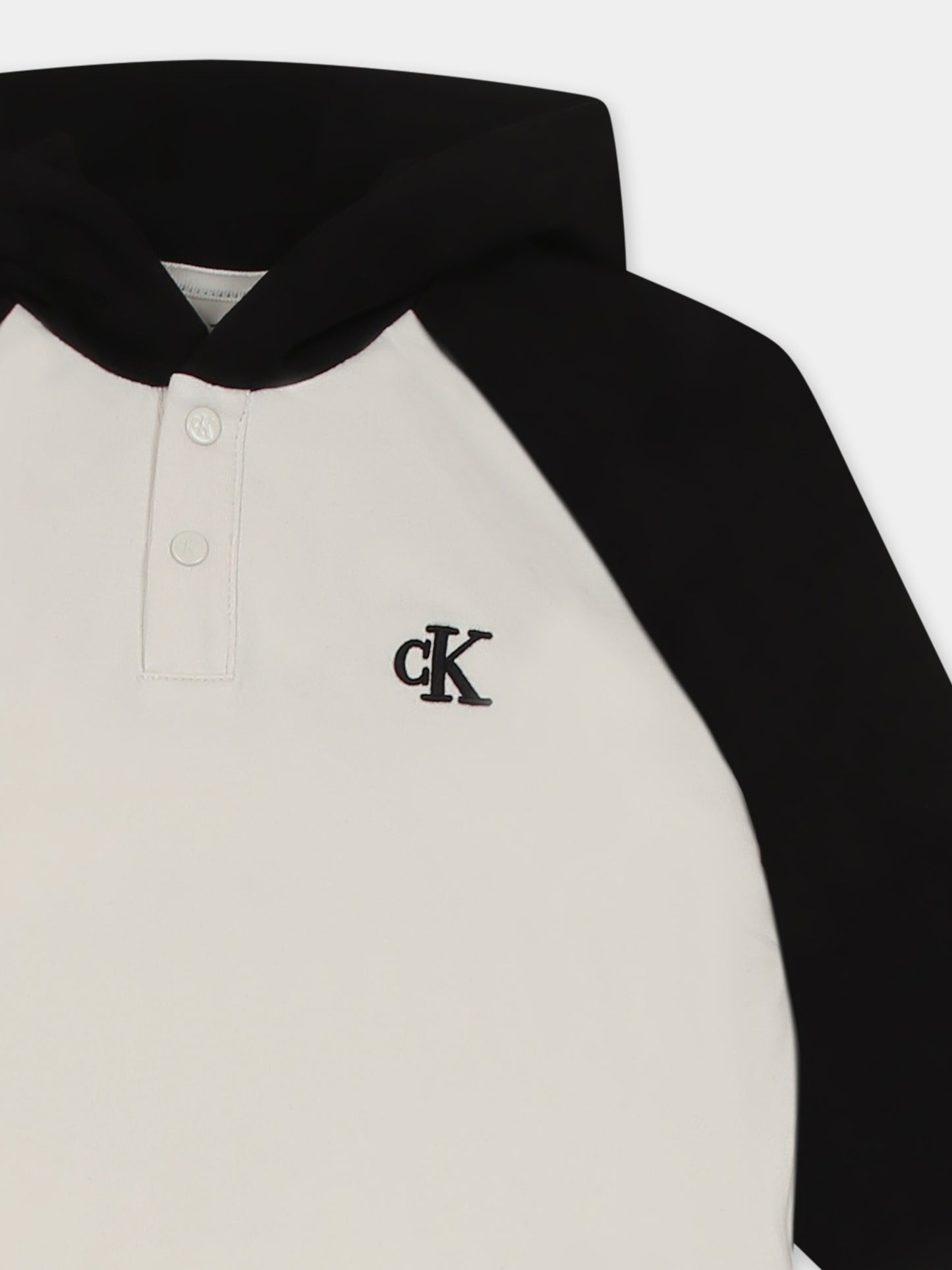 Completo avorio per neonato con logo,Calvin Klein Kids,24F CKIN0IN00263J IN0IN00263 CKS