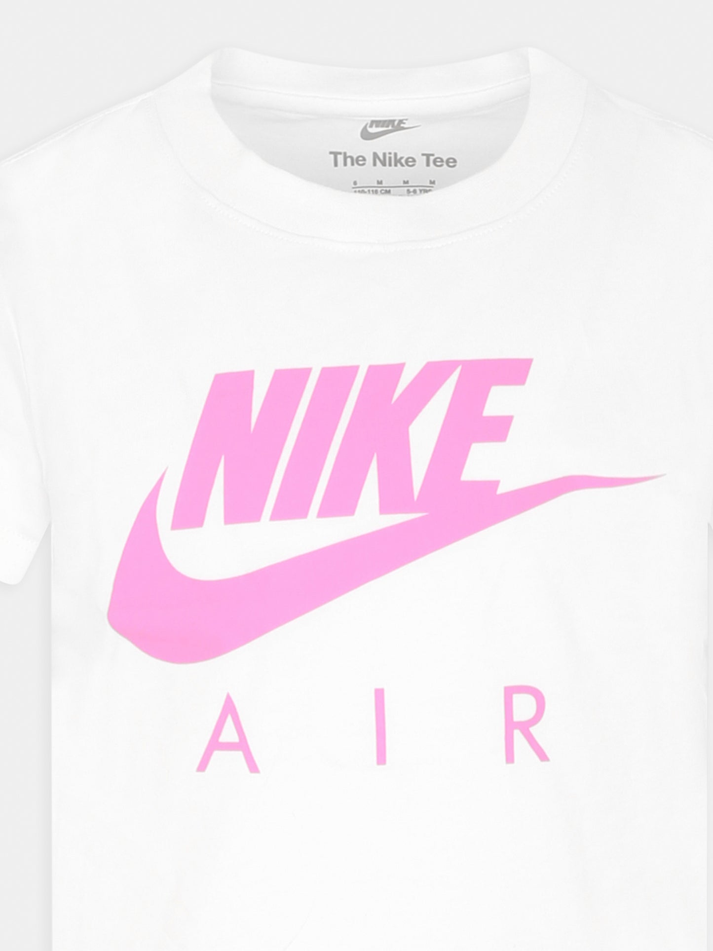 T-shirt bianca per bambina con logo