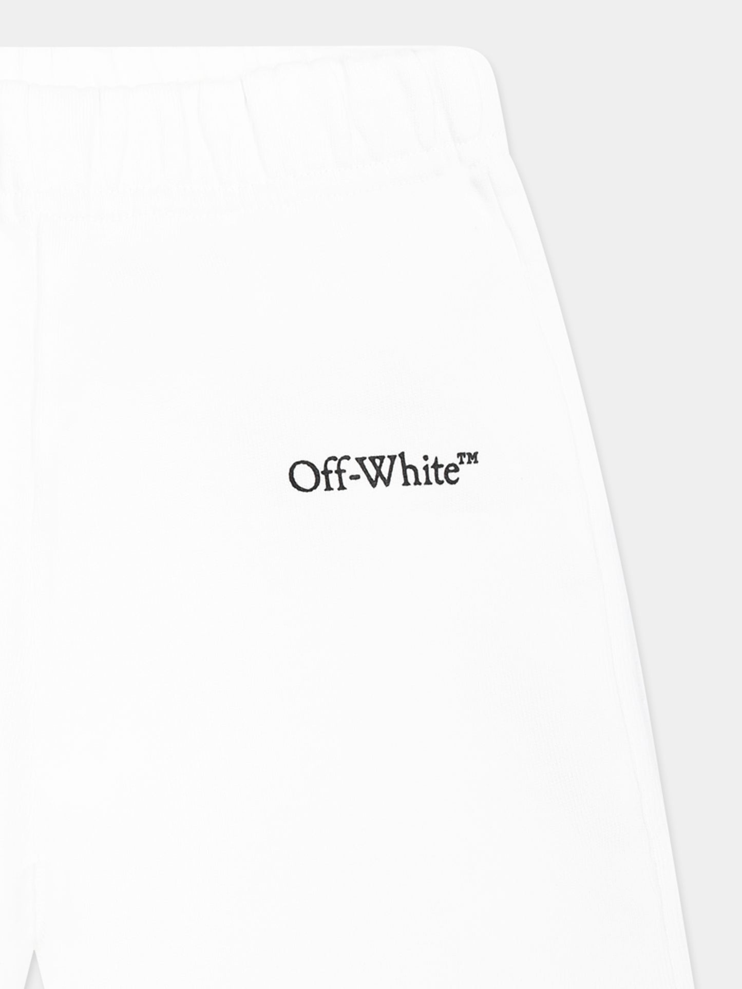 Shorts bianchi per neonato con logo