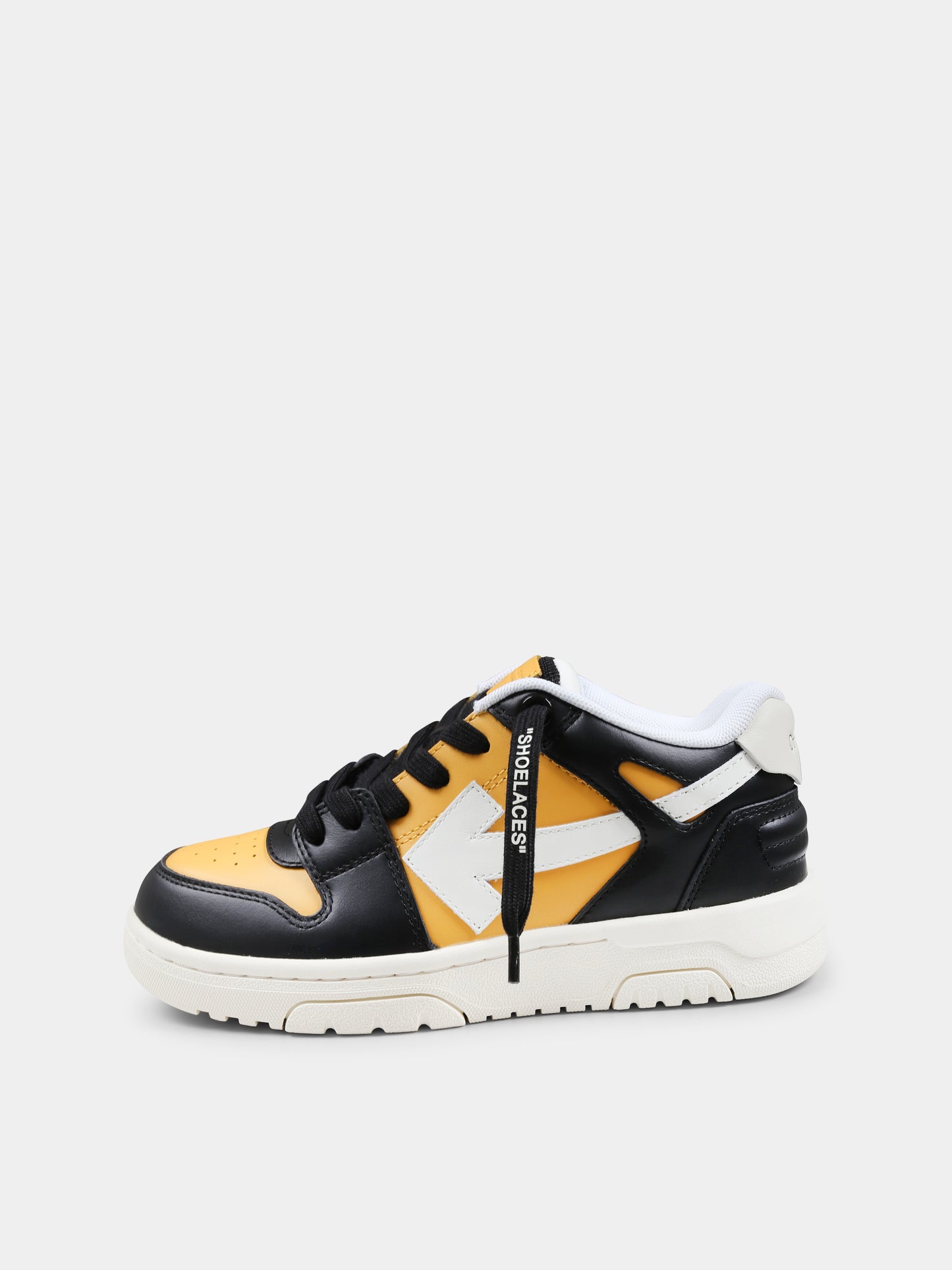 Sneakers Out of Office gialle per bambino con freccia