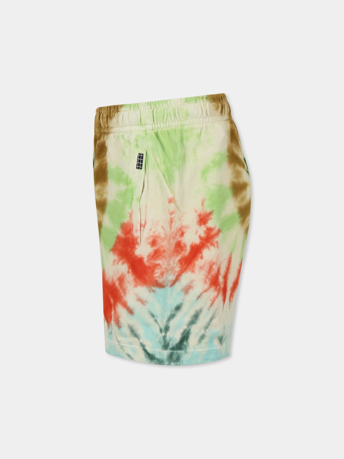 Shorts Amil multicolor per bambini con stampa tie dye