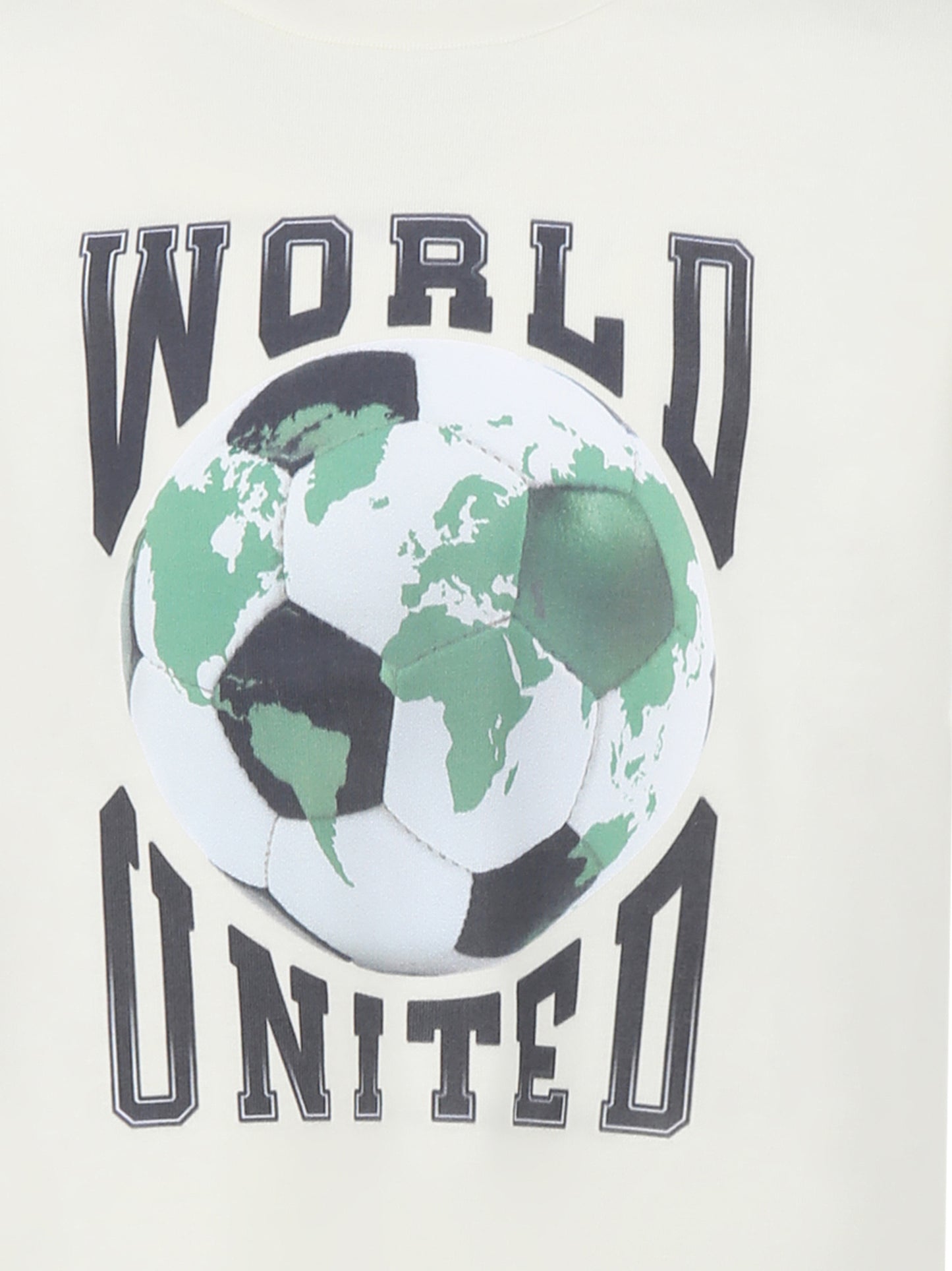 T-shirt Riley avorio per bambino con pallone e scritta