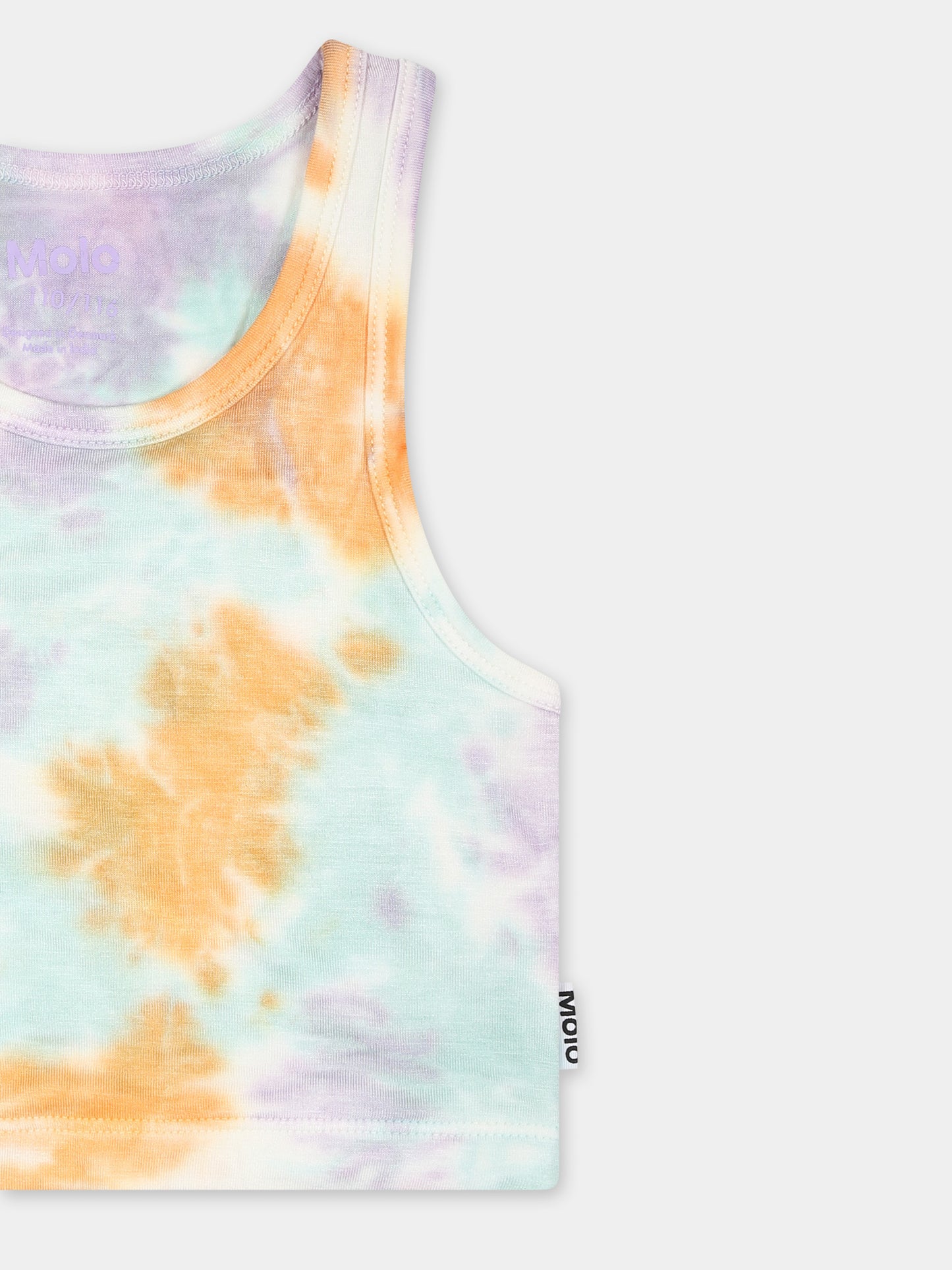 Canotta Rippi crop multicolor per bambina,Molo,2S25A110 9323